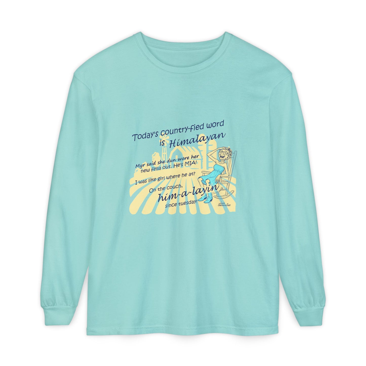 Himalayan Unisex Garment-dyed Long Sleeve T-Shirt