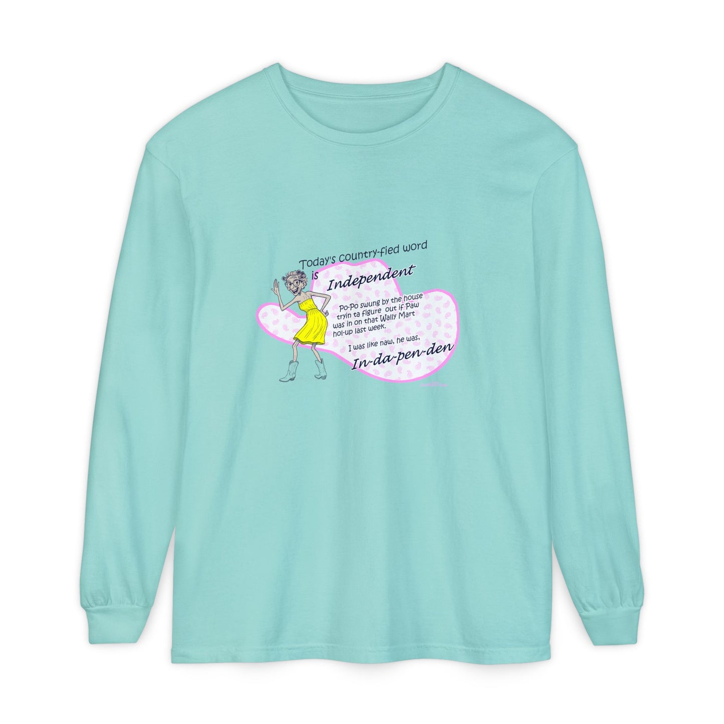 Independent - Unisex Garment-dyed Long Sleeve T-Shirt