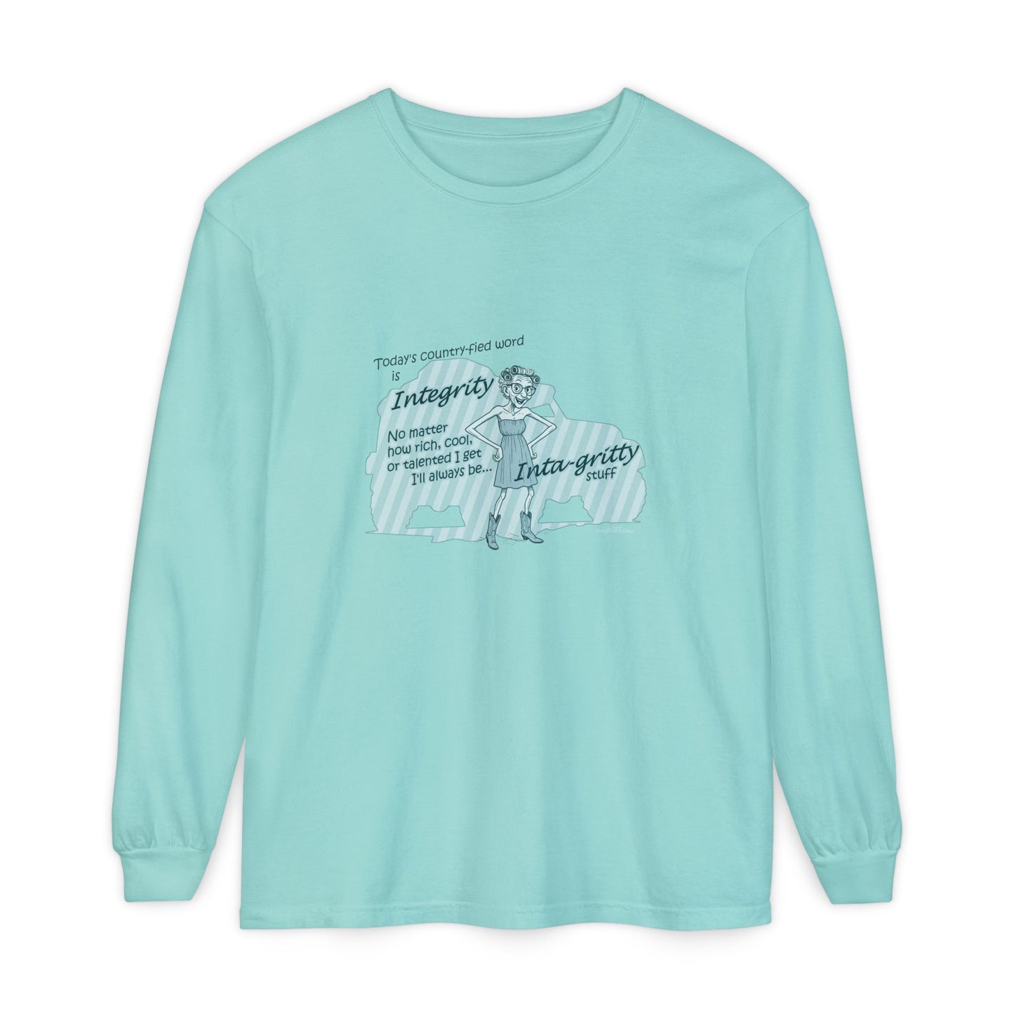 Integrity - Unisex Garment-dyed Long Sleeve T-Shirt