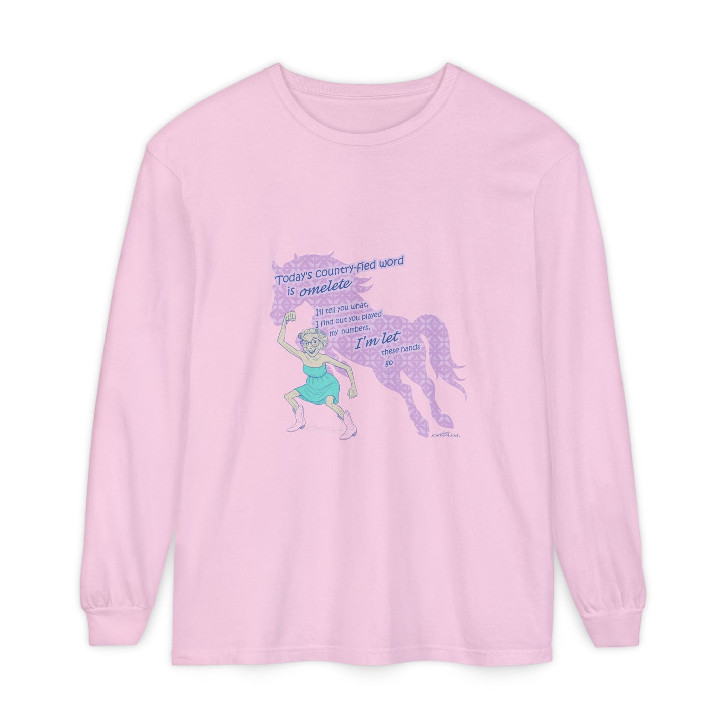 Omelete - Unisex Garment-dyed Long Sleeve T-Shirt