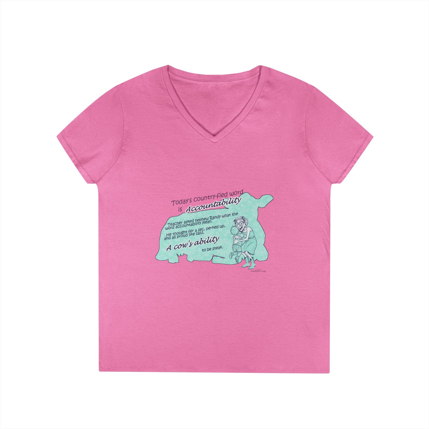 Accountability - Ladies' V-Neck T-Shirt