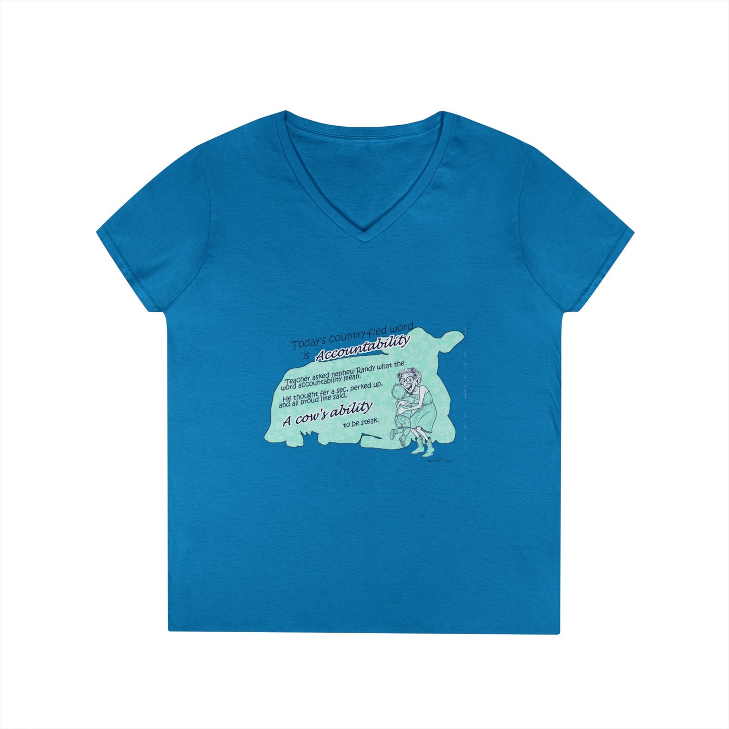 Accountability - Ladies' V-Neck T-Shirt