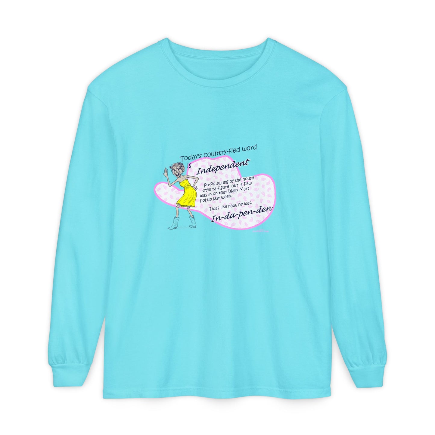 Independent - Unisex Garment-dyed Long Sleeve T-Shirt