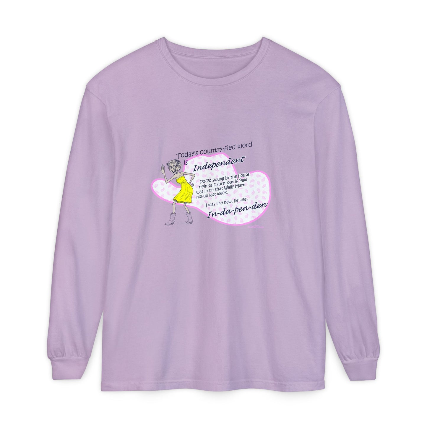 Independent - Unisex Garment-dyed Long Sleeve T-Shirt