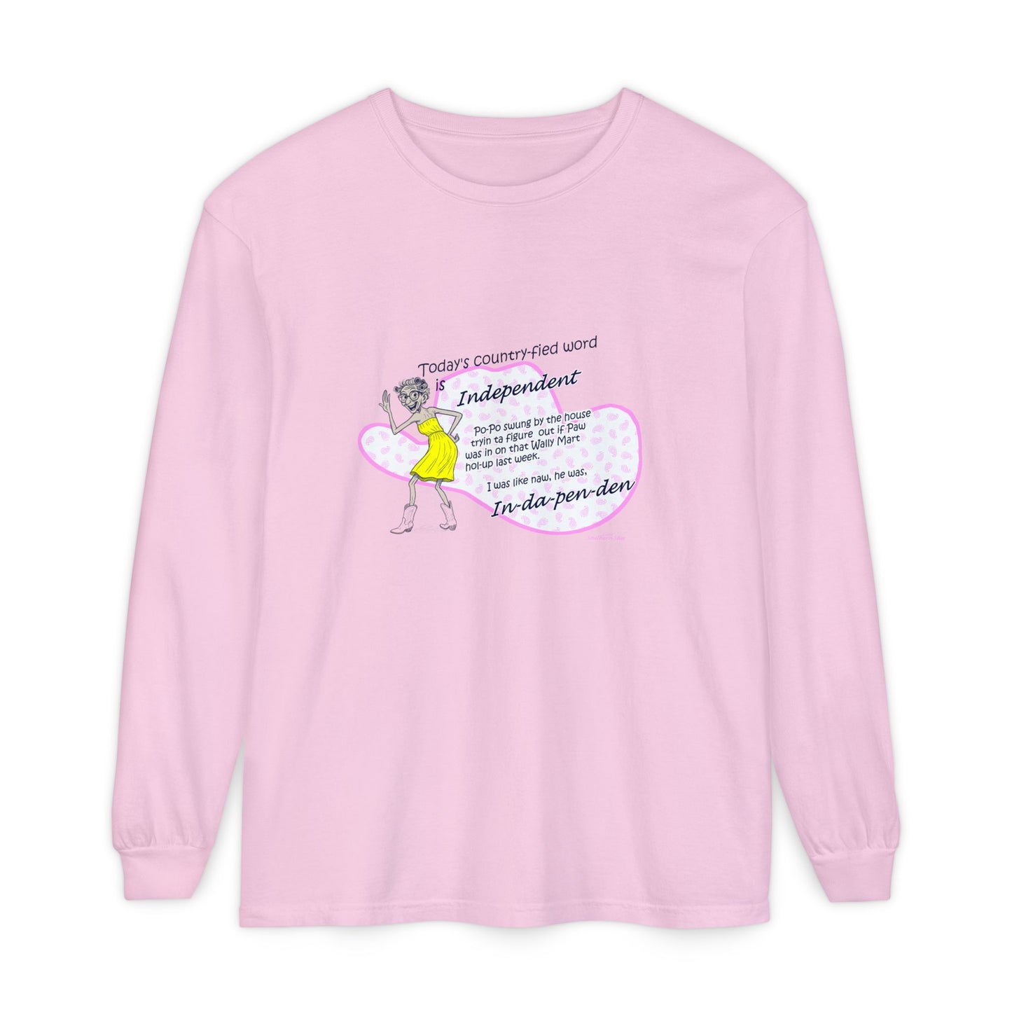 Independent - Unisex Garment-dyed Long Sleeve T-Shirt