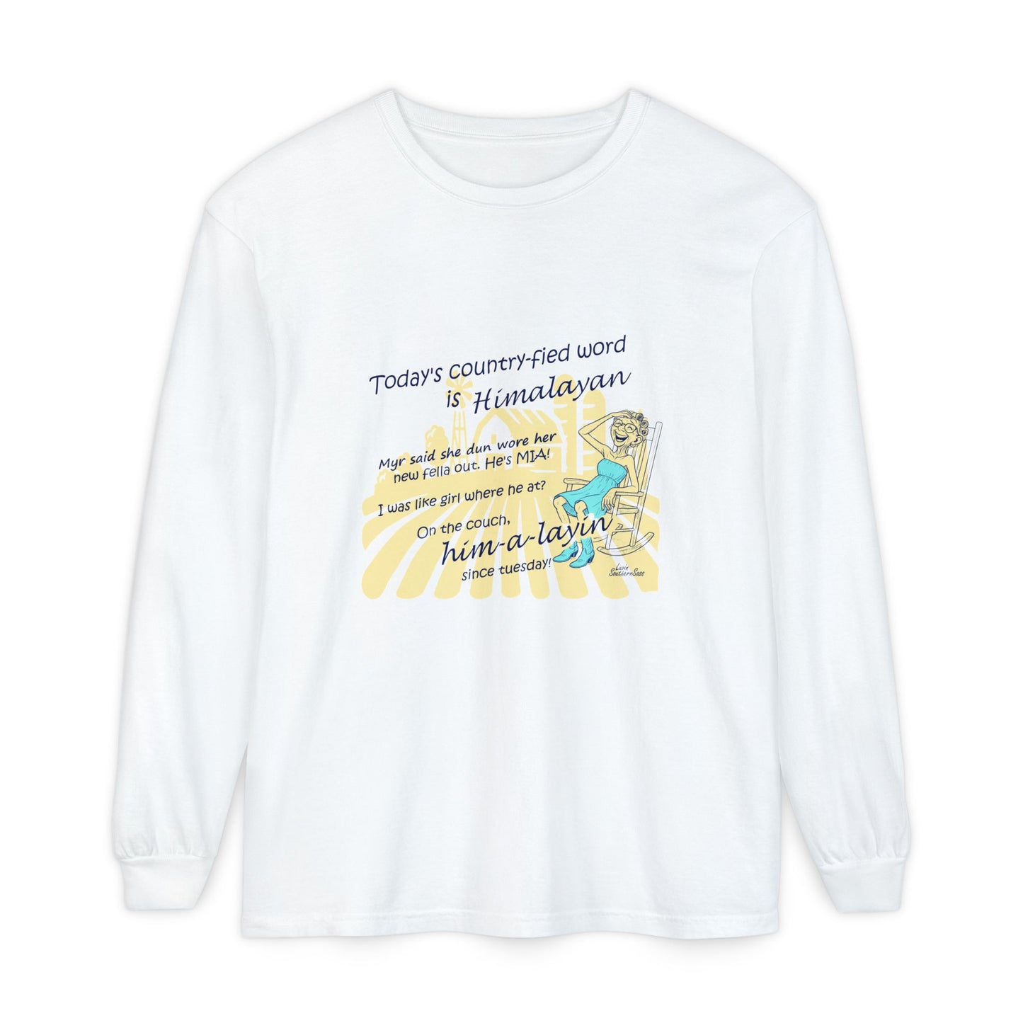 Himalayan Unisex Garment-dyed Long Sleeve T-Shirt