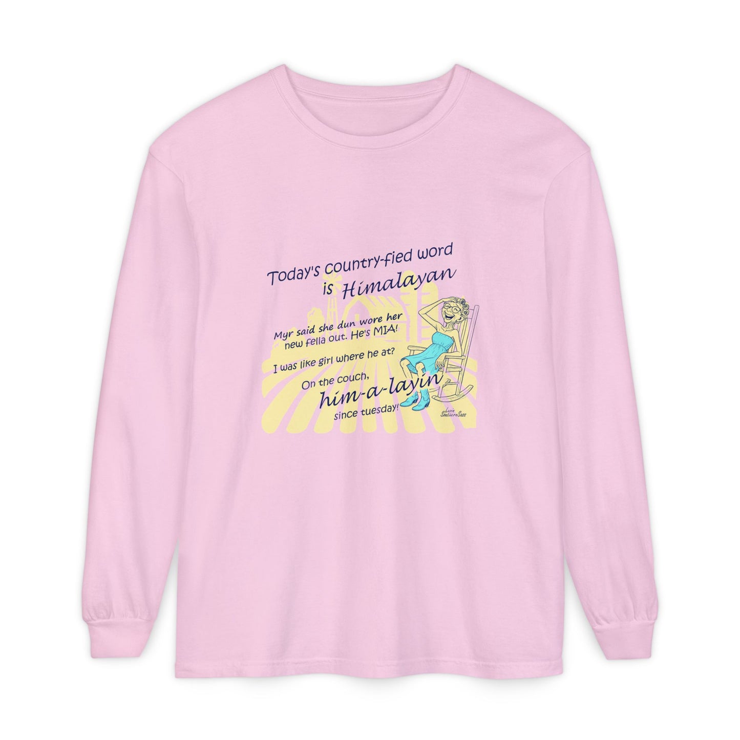 Himalayan Unisex Garment-dyed Long Sleeve T-Shirt