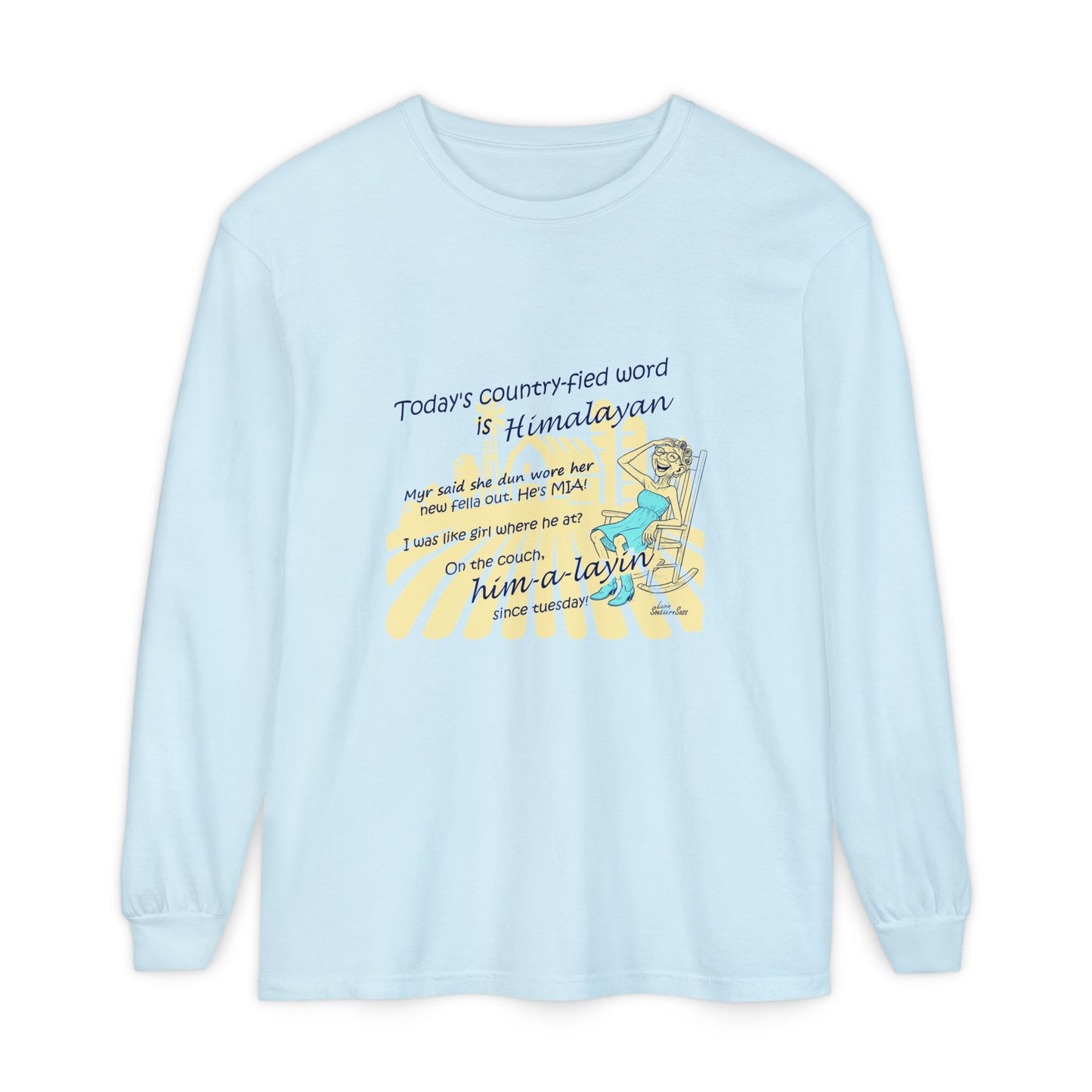 Himalayan Unisex Garment-dyed Long Sleeve T-Shirt