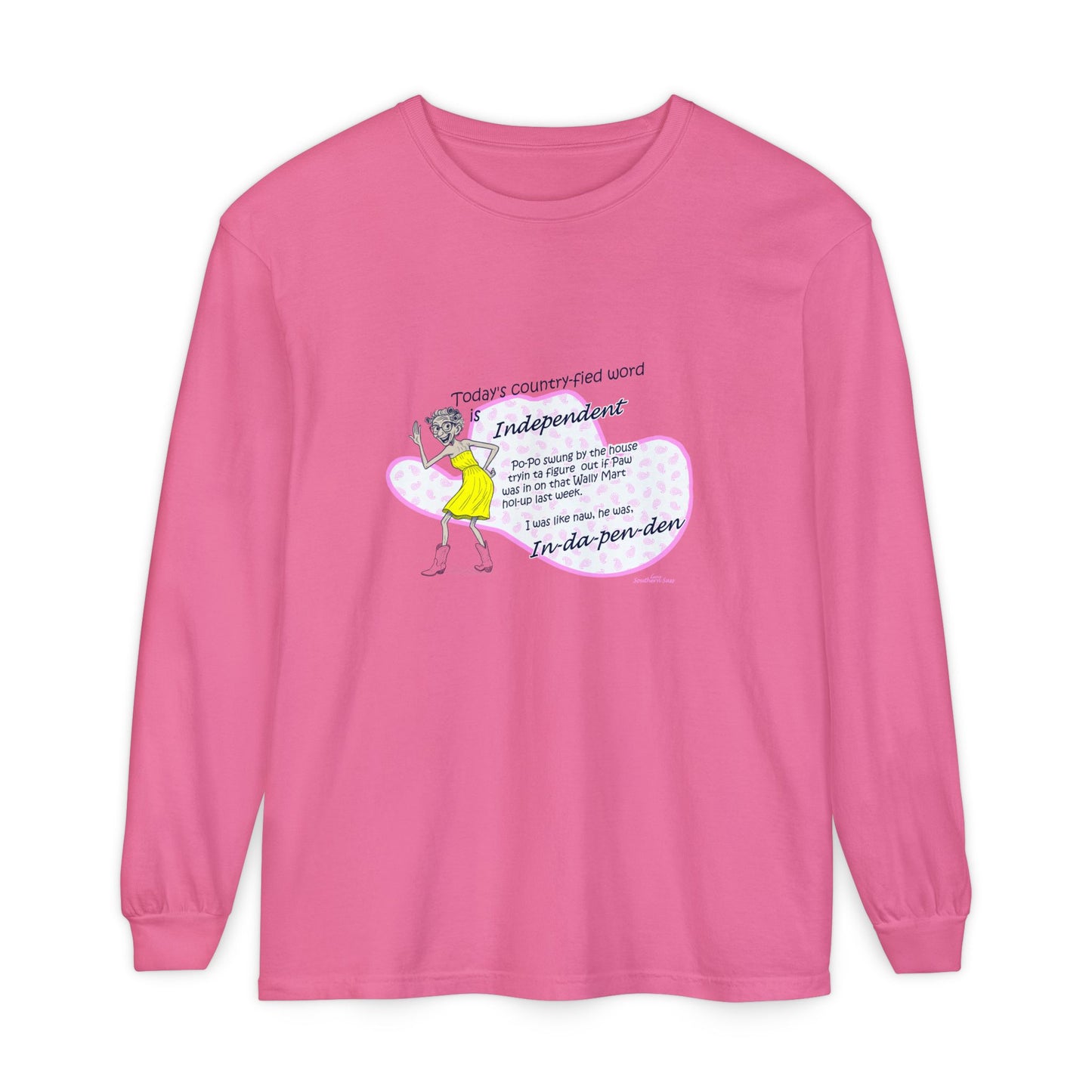 Independent - Unisex Garment-dyed Long Sleeve T-Shirt