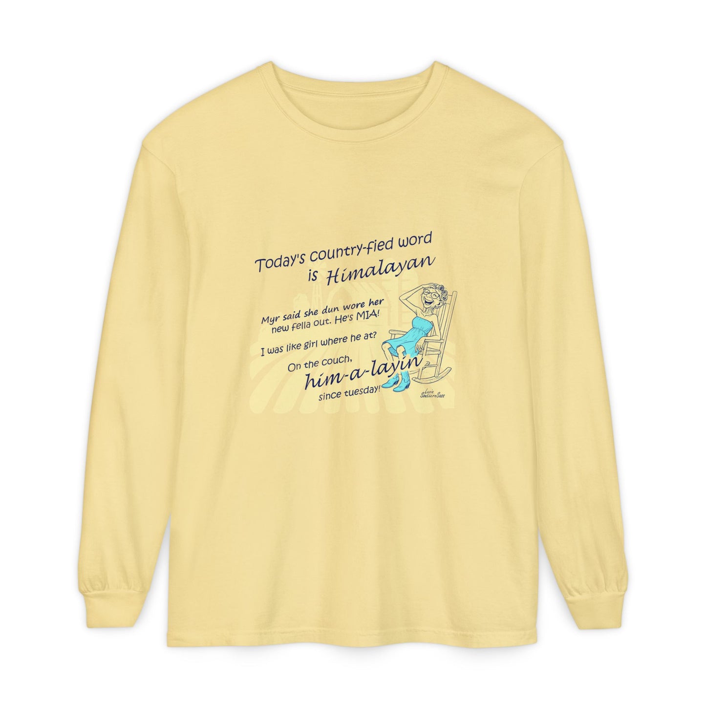 Himalayan Unisex Garment-dyed Long Sleeve T-Shirt