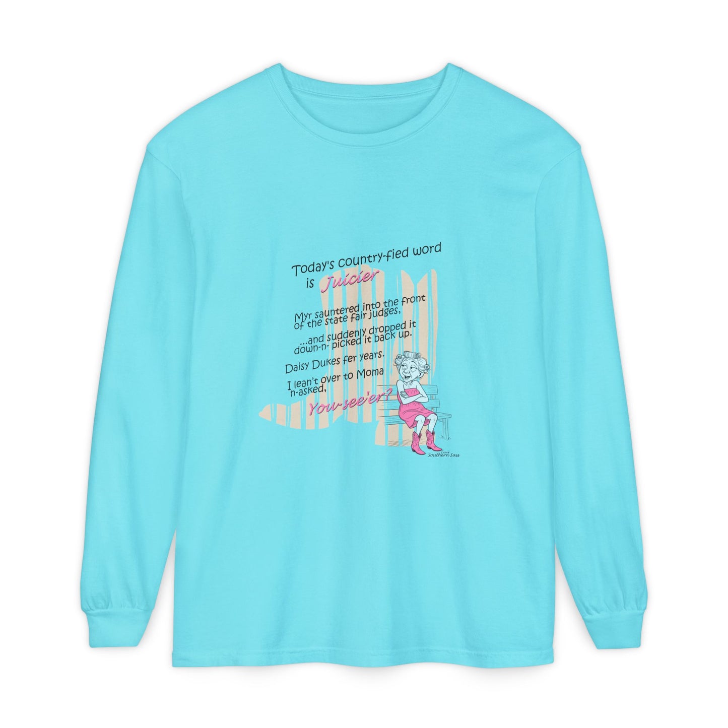 Juicier - Unisex Garment-dyed Long Sleeve T-Shirt