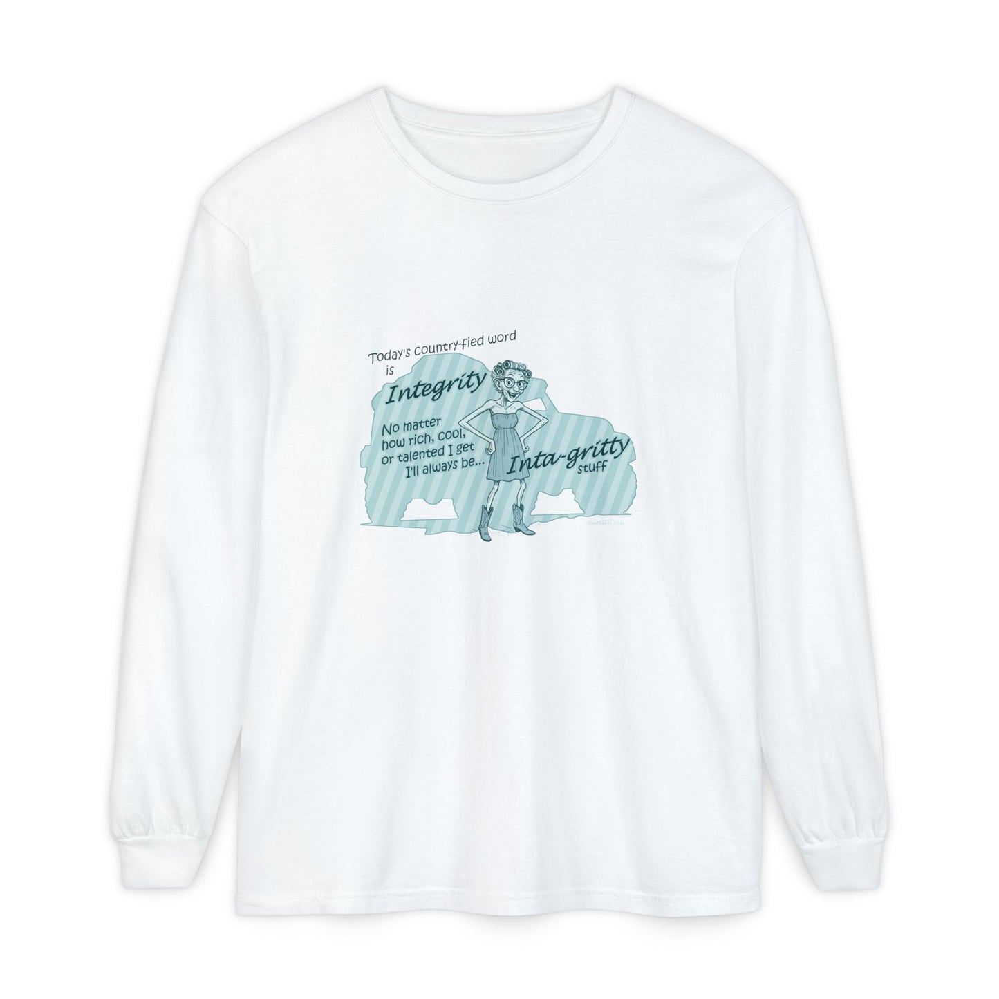 Integrity - Unisex Garment-dyed Long Sleeve T-Shirt