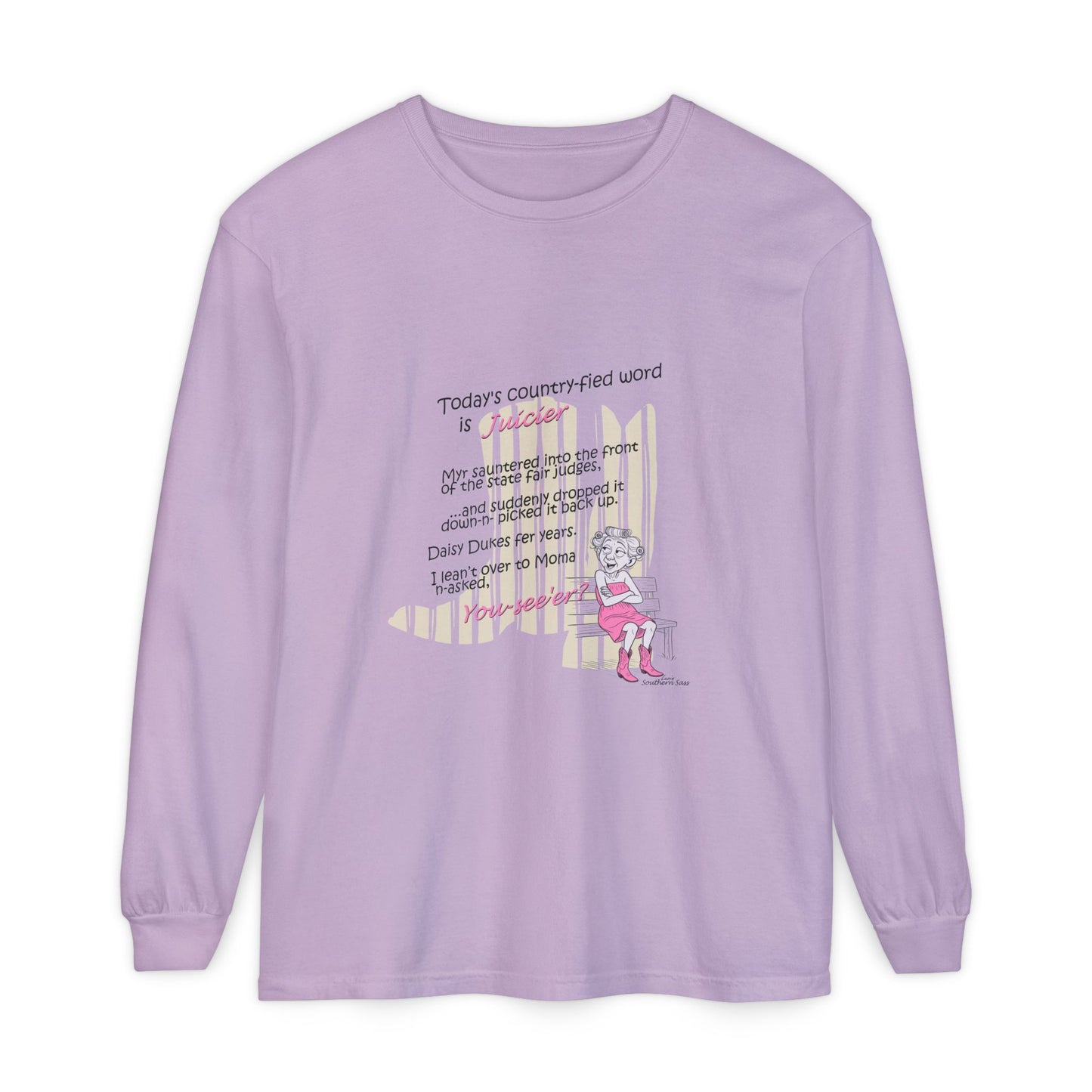 Juicier - Unisex Garment-dyed Long Sleeve T-Shirt