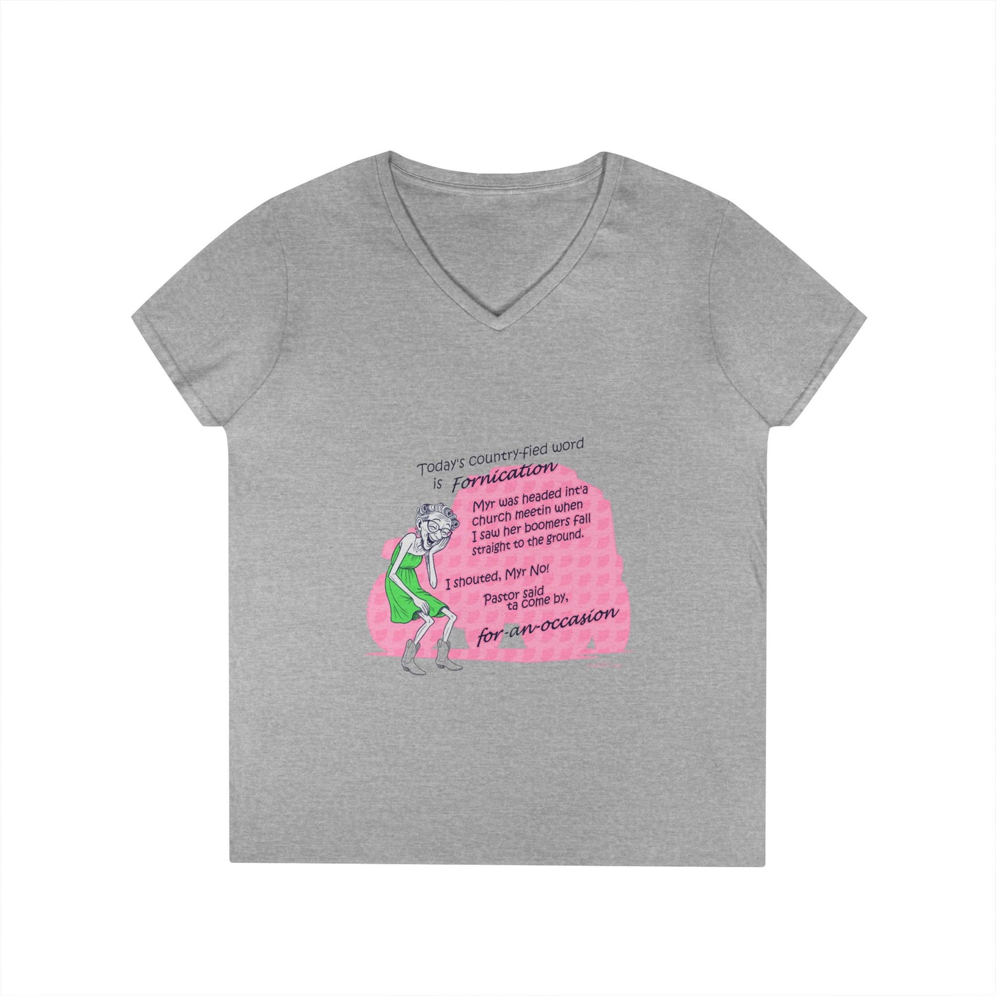 Forny - Ladies' V-Neck T-Shirt