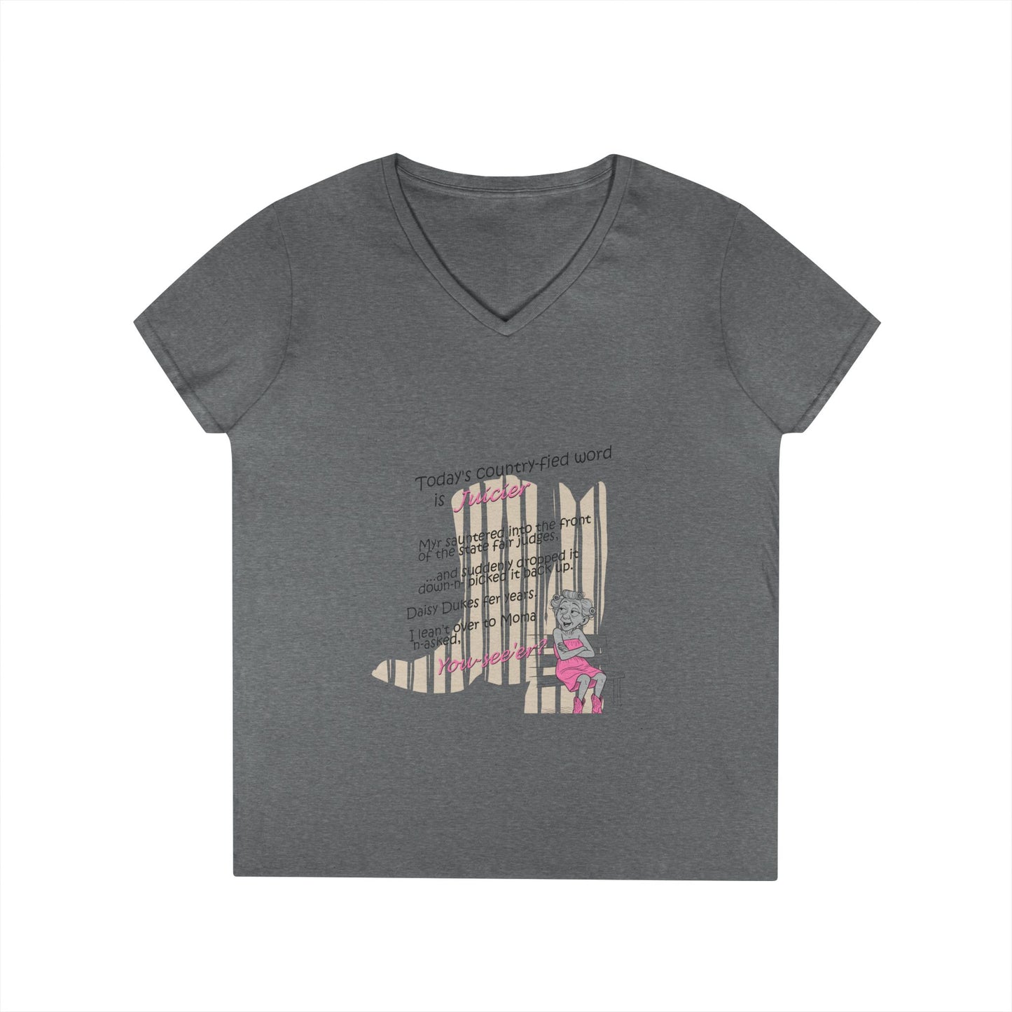 Juicier - Ladies' V-Neck T-Shirt