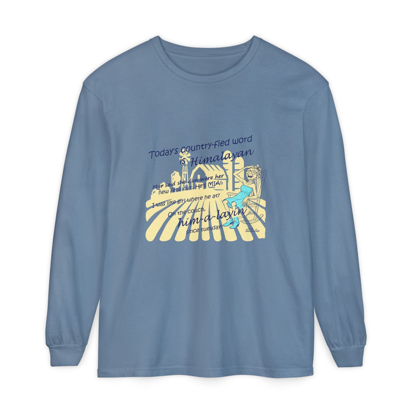 Himalayan Unisex Garment-dyed Long Sleeve T-Shirt