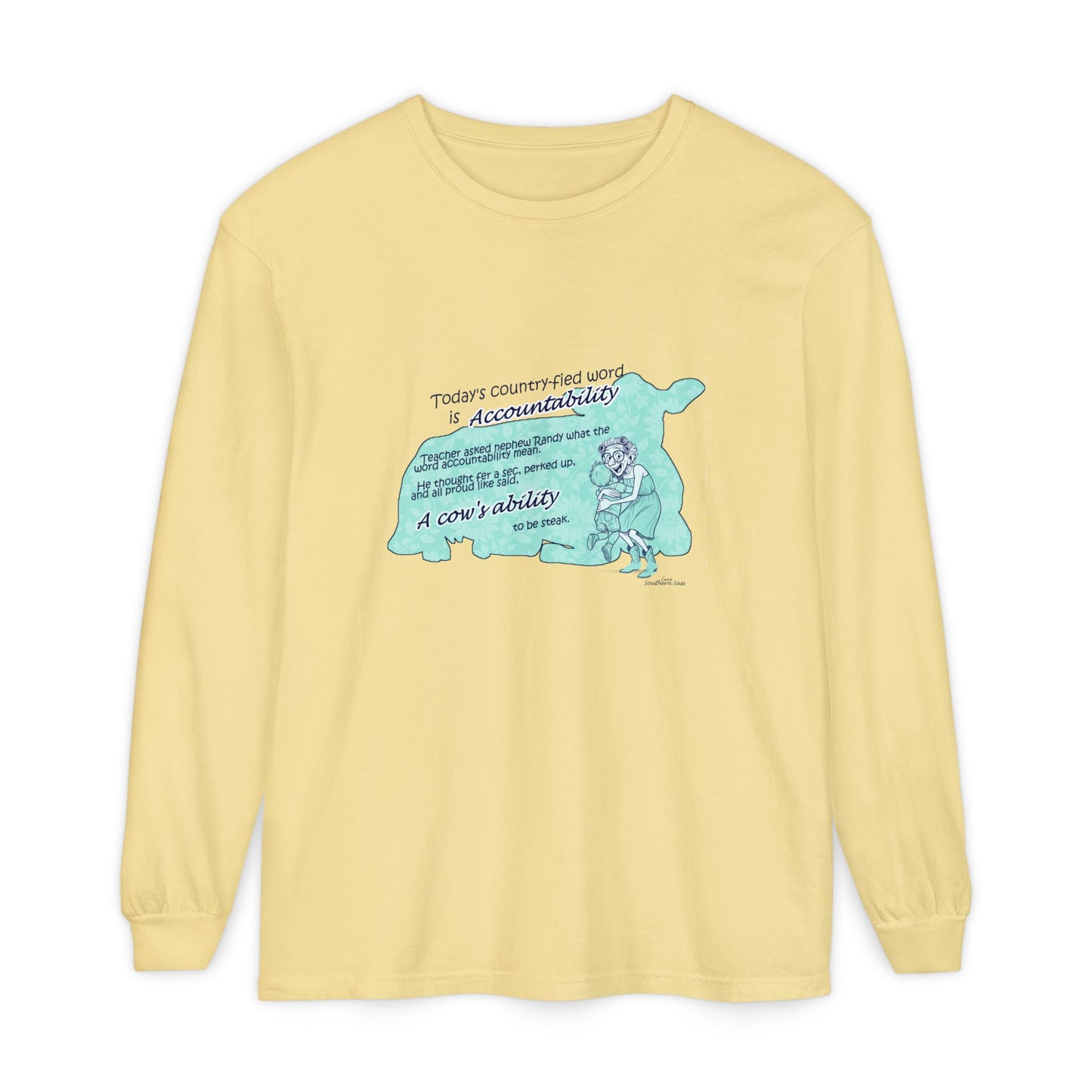 Accountability - Unisex Garment-dyed Long Sleeve T-Shirt