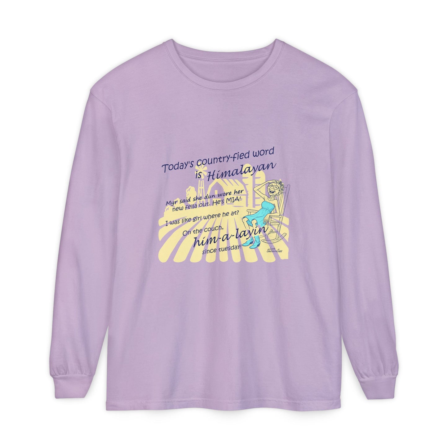 Himalayan Unisex Garment-dyed Long Sleeve T-Shirt