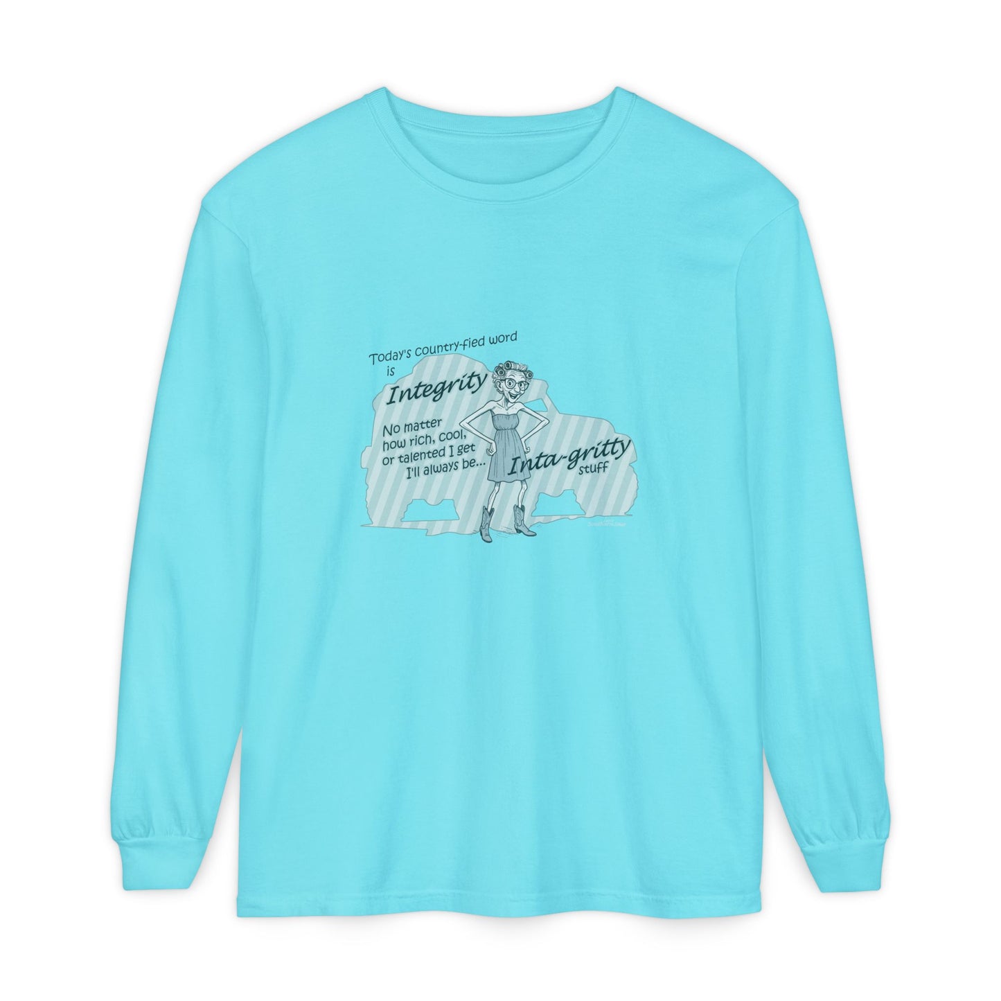 Integrity - Unisex Garment-dyed Long Sleeve T-Shirt