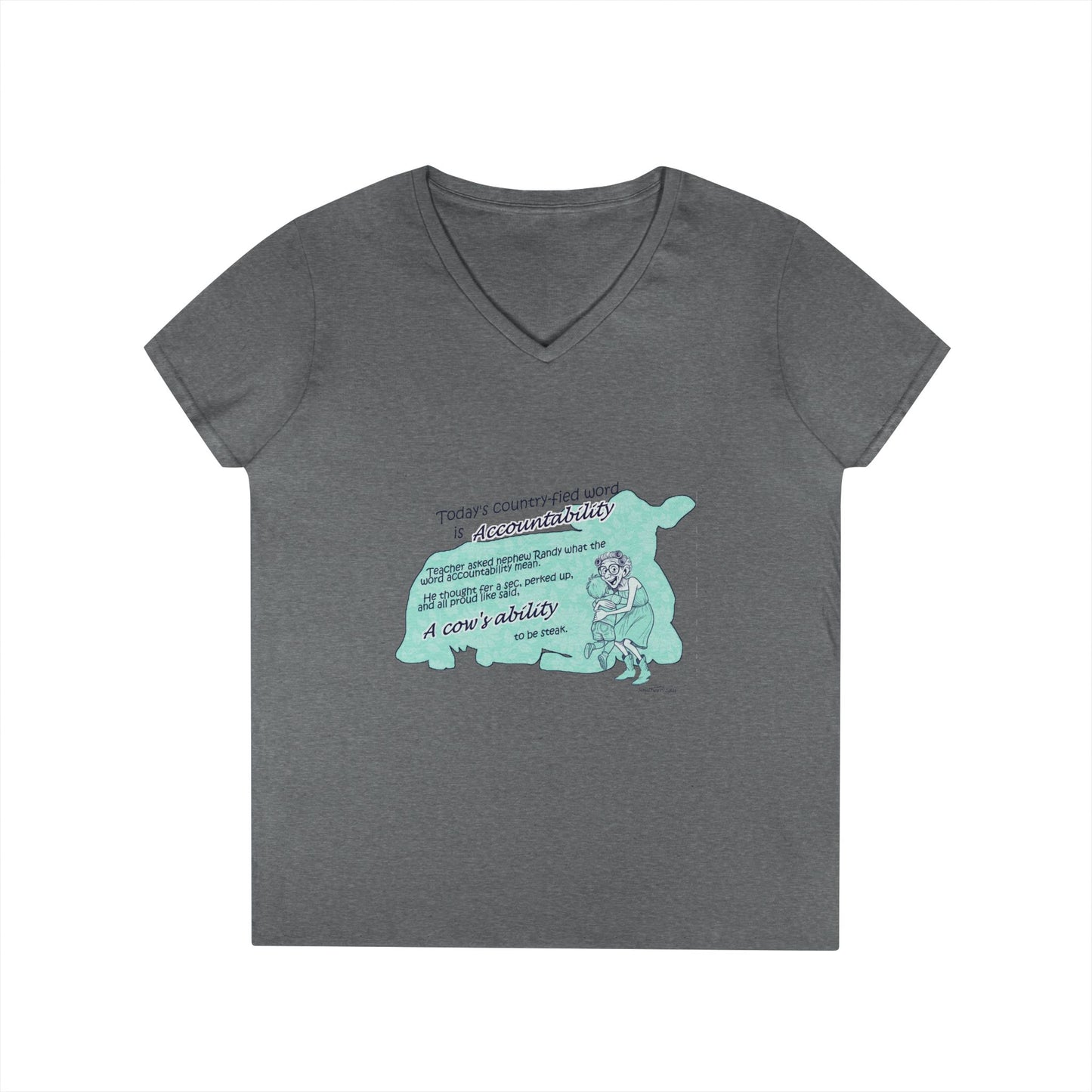 Accountability - Ladies' V-Neck T-Shirt