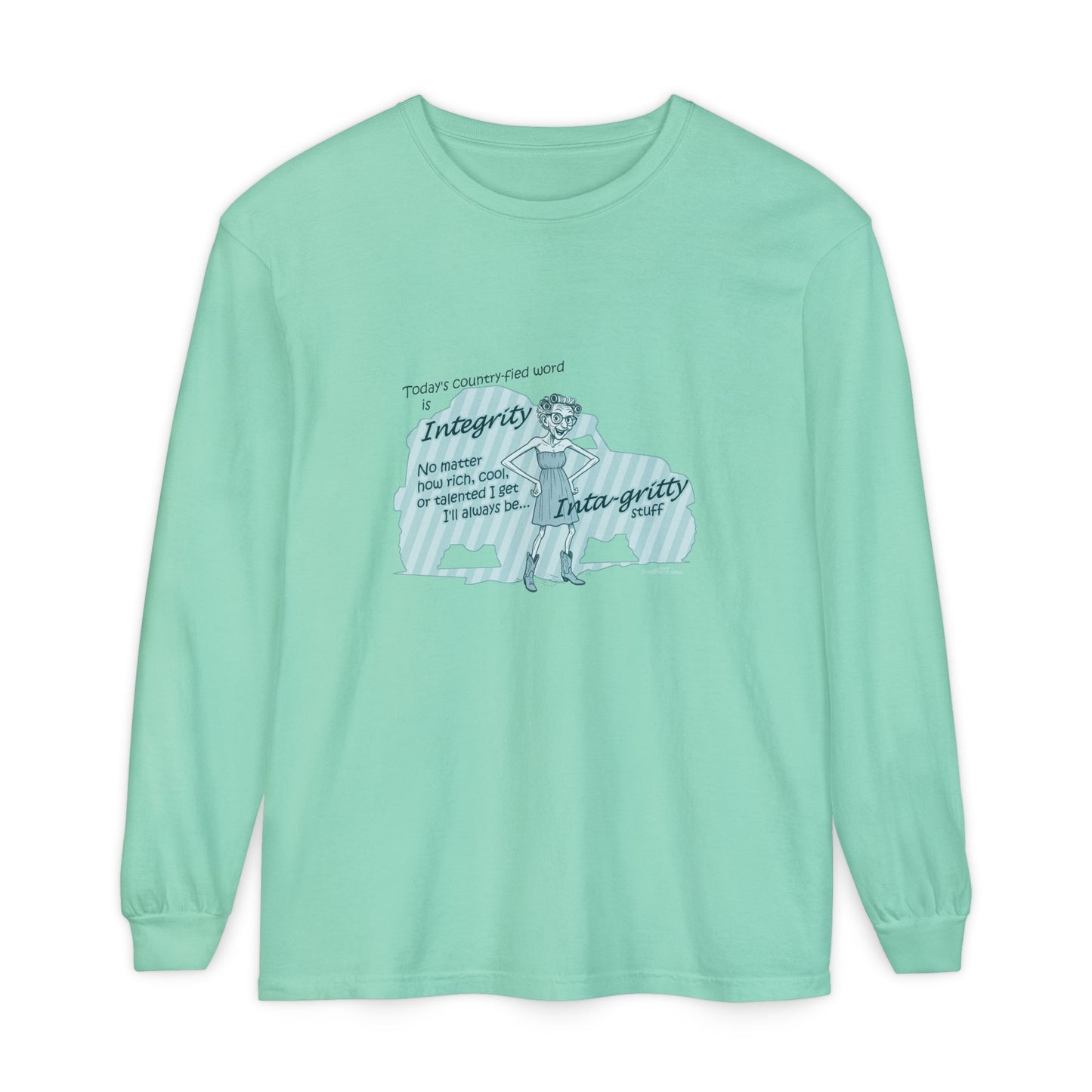 Integrity - Unisex Garment-dyed Long Sleeve T-Shirt