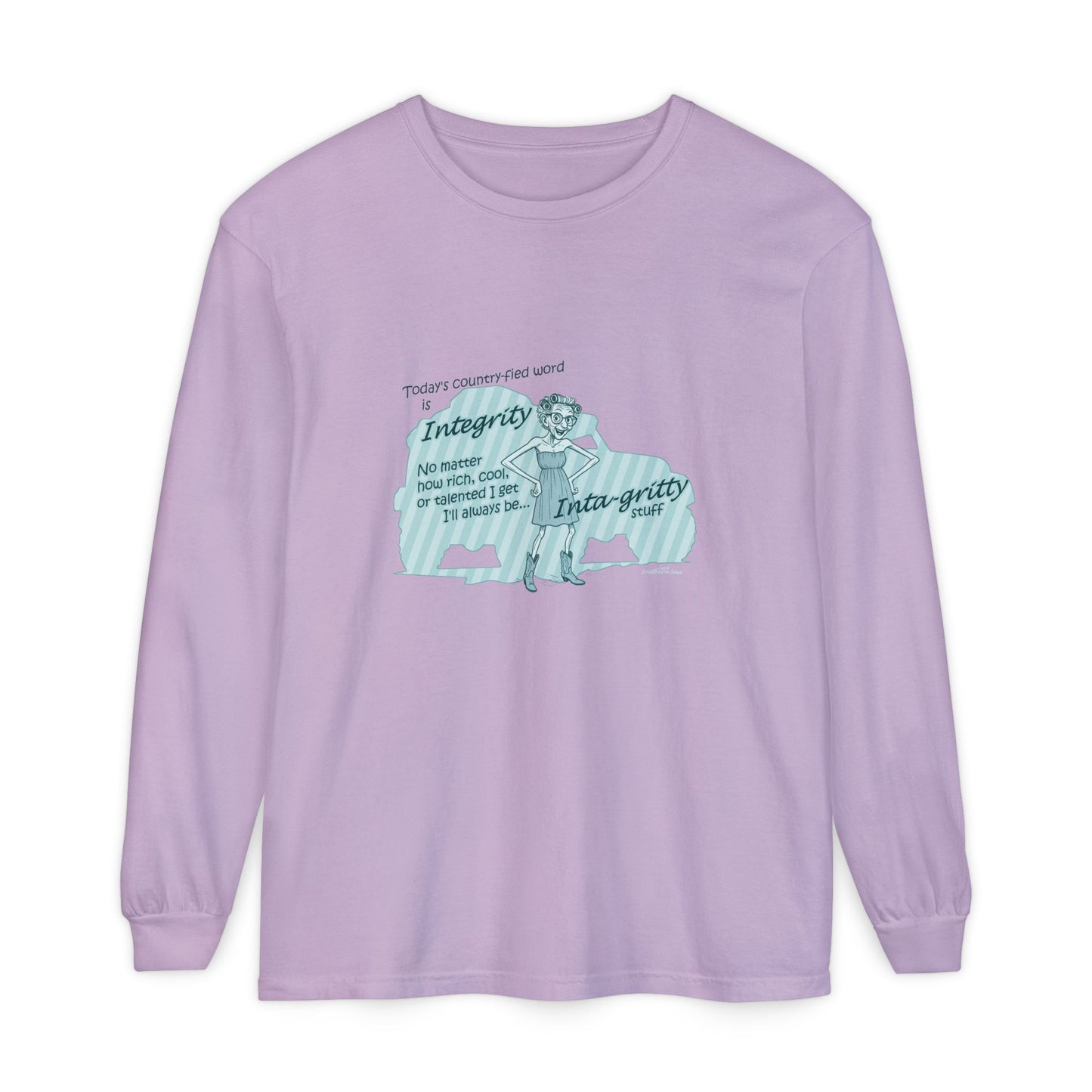 Integrity - Unisex Garment-dyed Long Sleeve T-Shirt