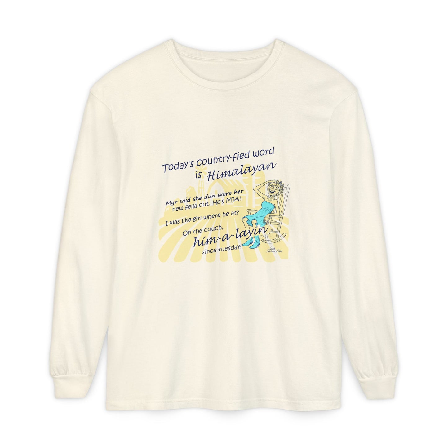 Himalayan Unisex Garment-dyed Long Sleeve T-Shirt