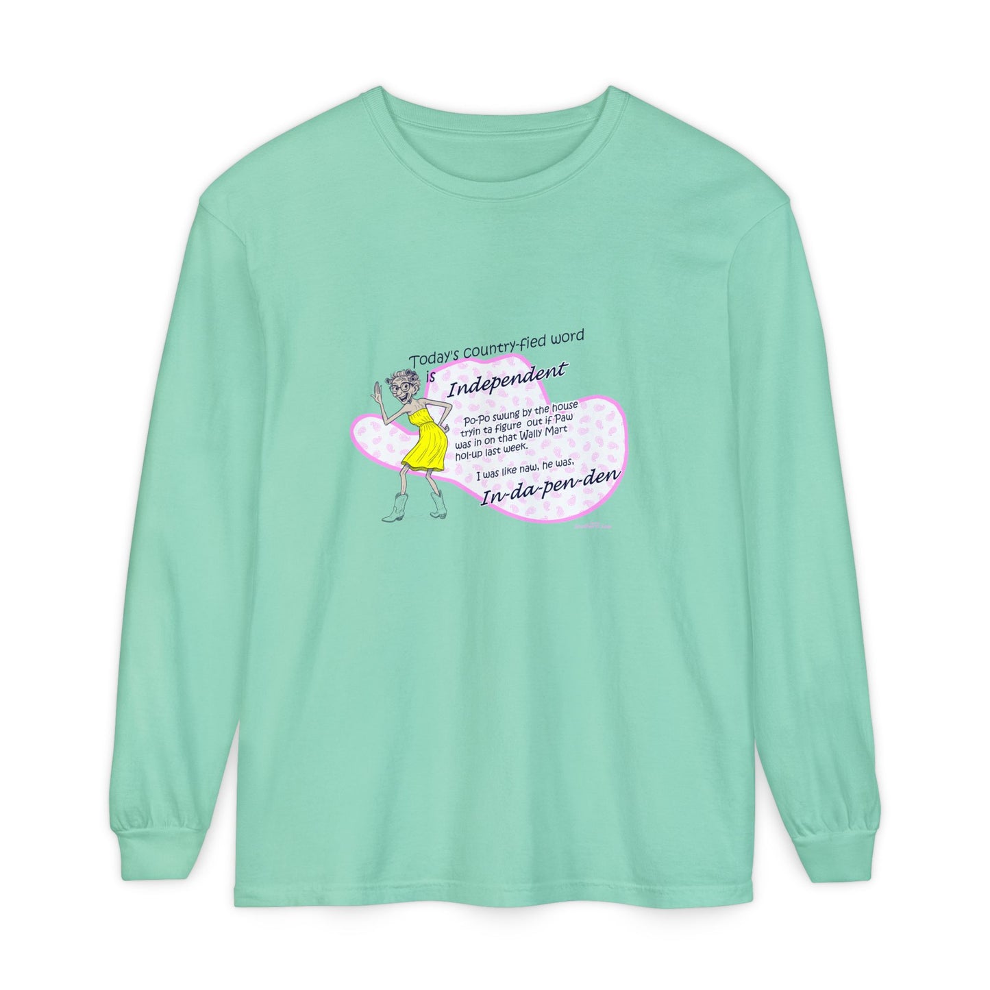 Independent - Unisex Garment-dyed Long Sleeve T-Shirt