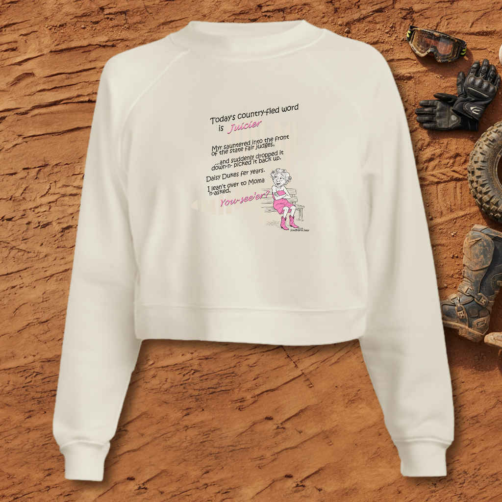 Juicier - Women's Cropped Fleece Pullover