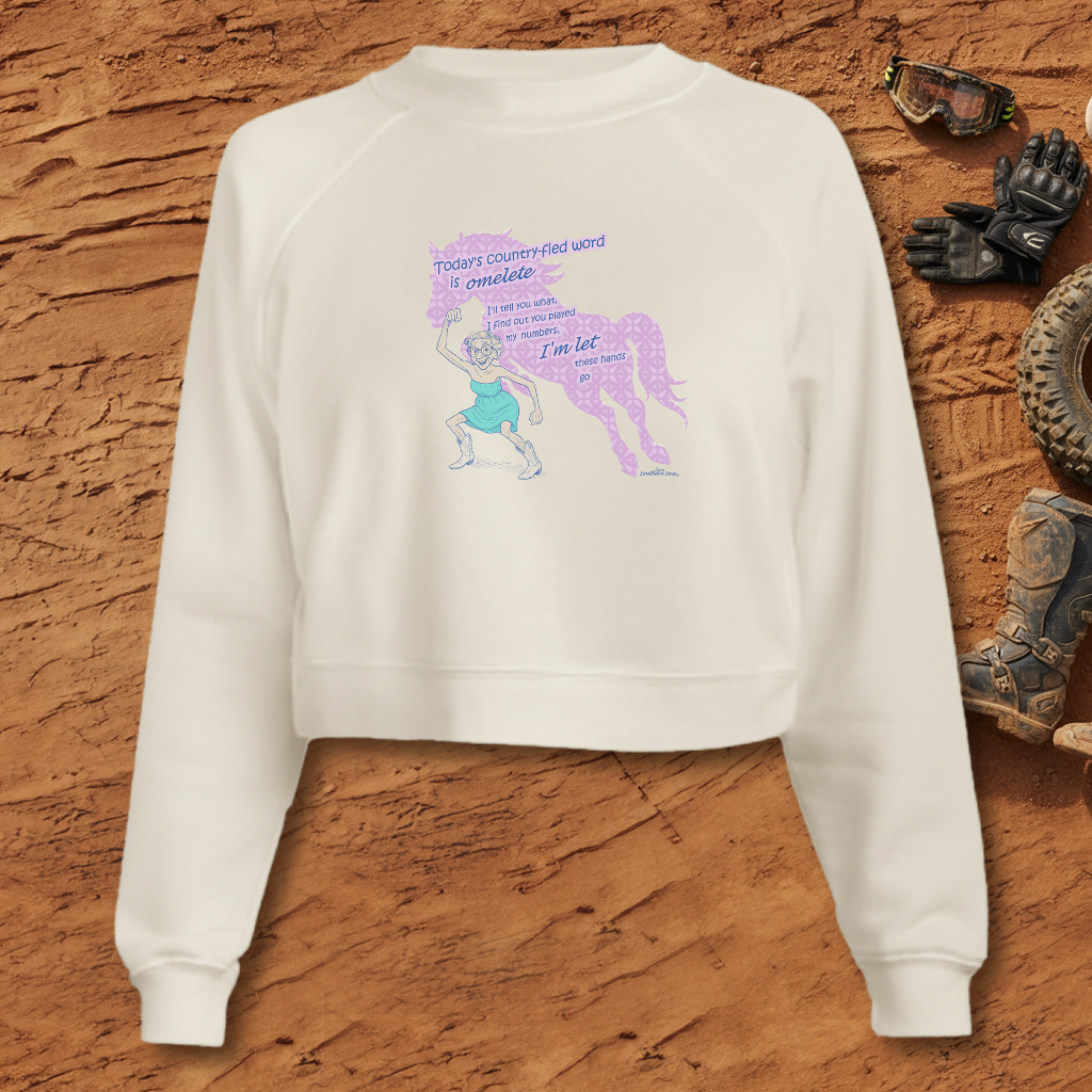 Omelete - Women's Cropped Fleece Pullover