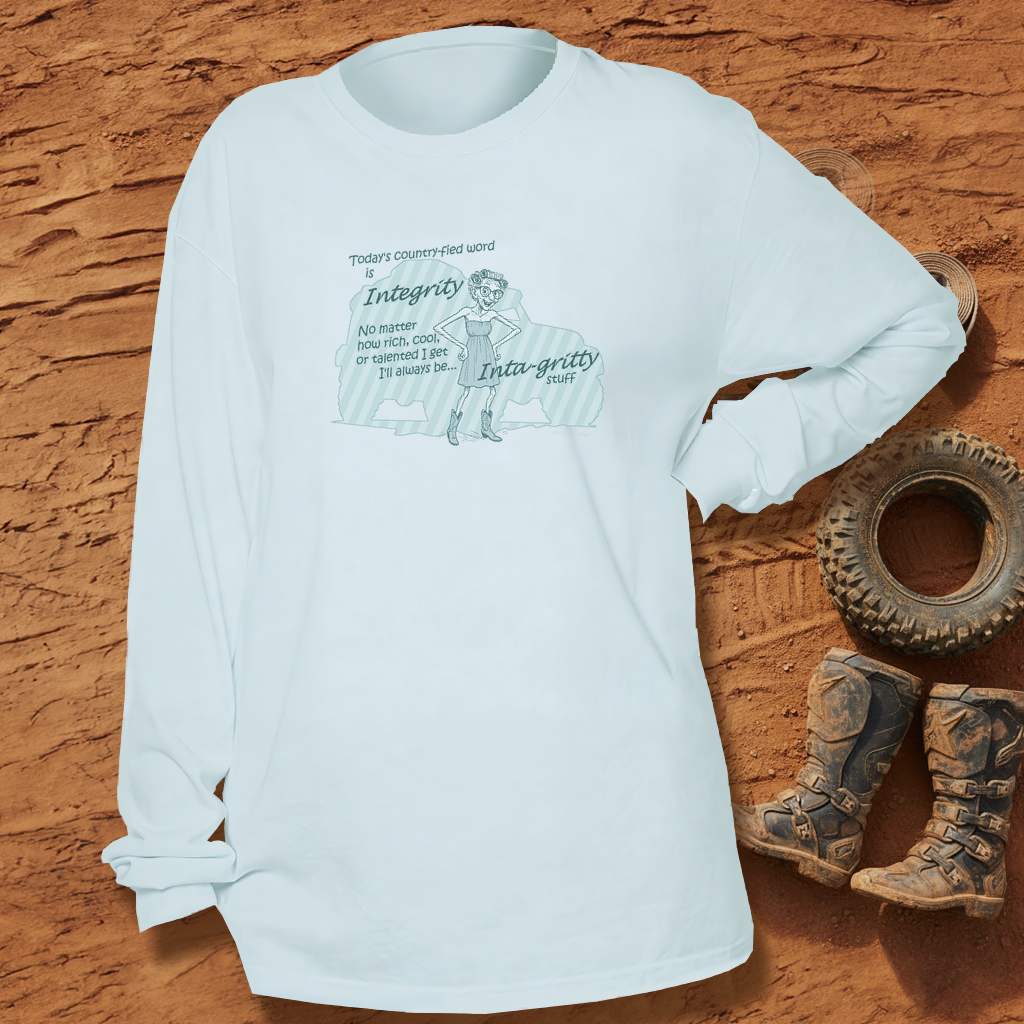 Integrity - Unisex Garment-dyed Long Sleeve T-Shirt
