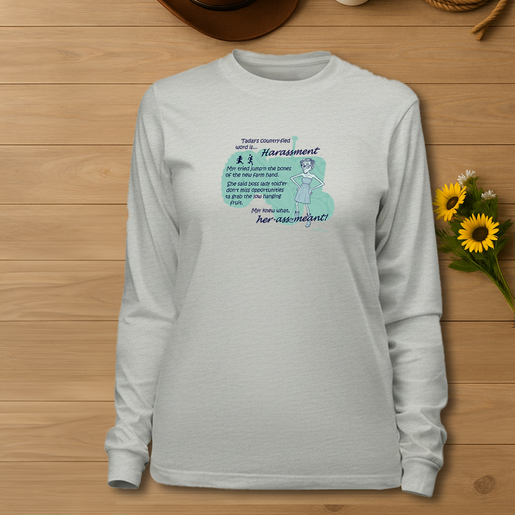 Harassment - Unisex Garment-dyed Long Sleeve T-Shirt