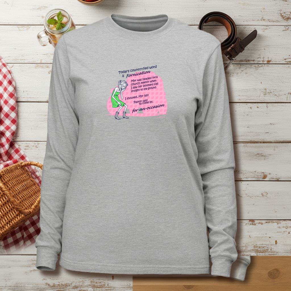 Forny - Unisex Garment-dyed Long Sleeve T-Shirt