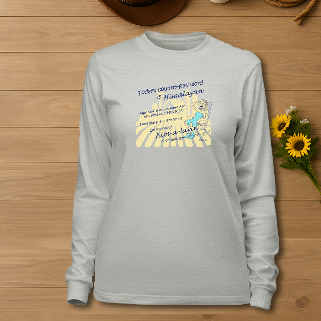 Himalayan Unisex Garment-dyed Long Sleeve T-Shirt