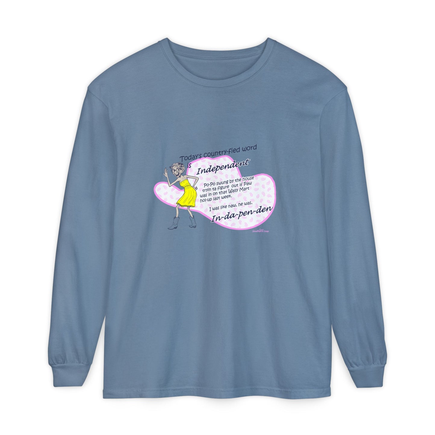 Independent - Unisex Garment-dyed Long Sleeve T-Shirt