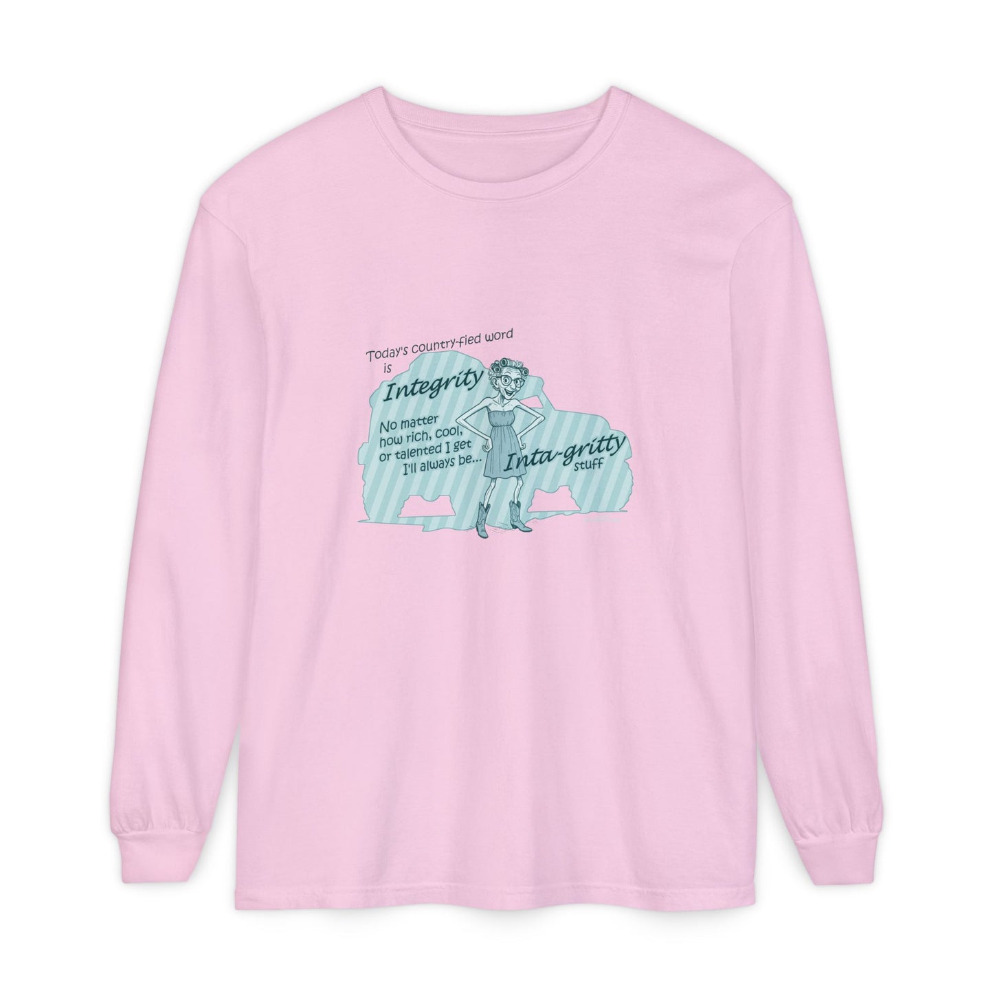 Integrity - Unisex Garment-dyed Long Sleeve T-Shirt