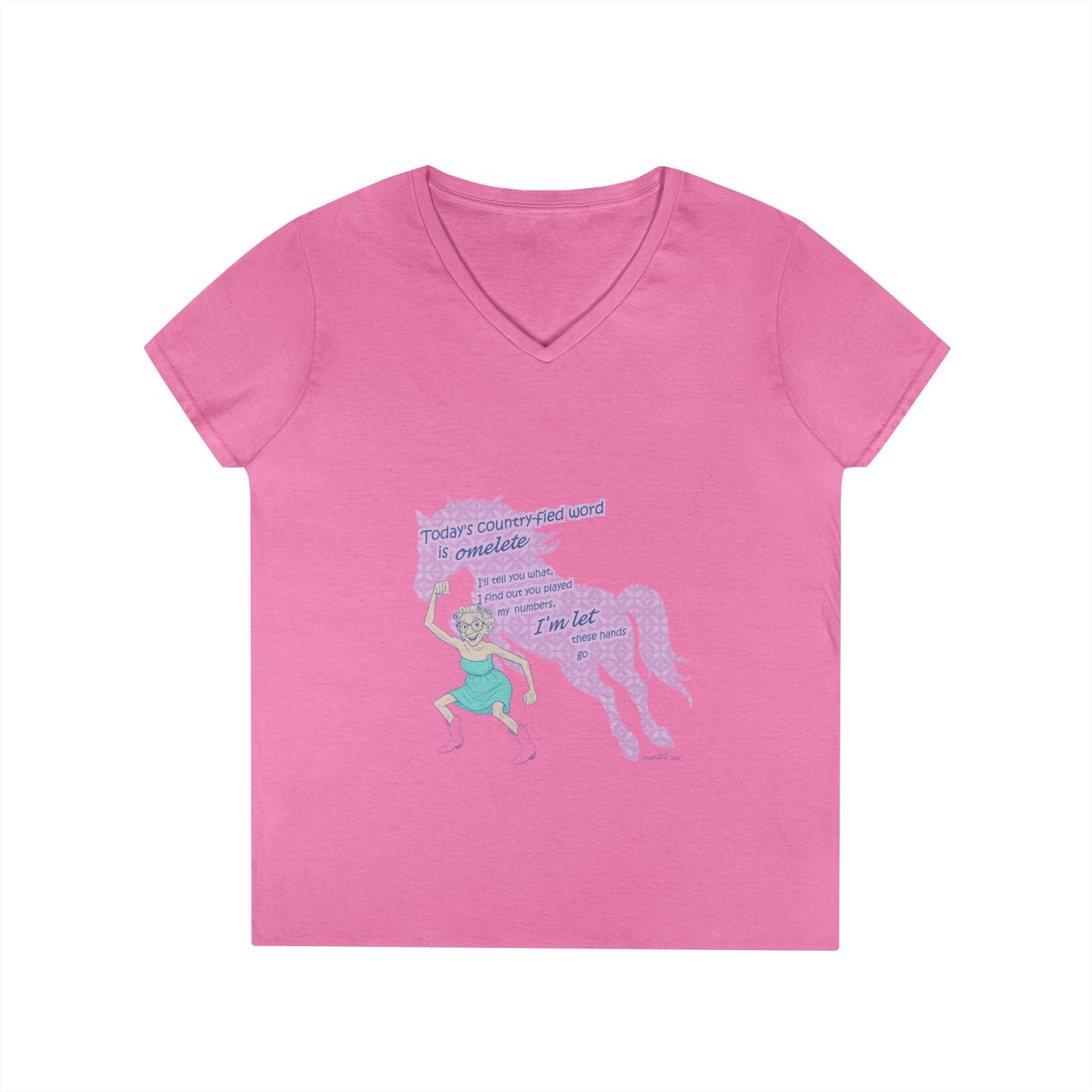 Omelete - Ladies' V-Neck T-Shirt