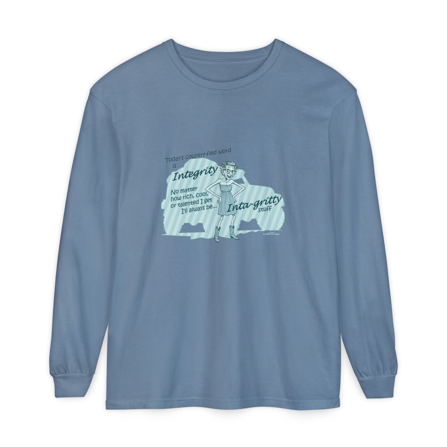 Integrity - Unisex Garment-dyed Long Sleeve T-Shirt