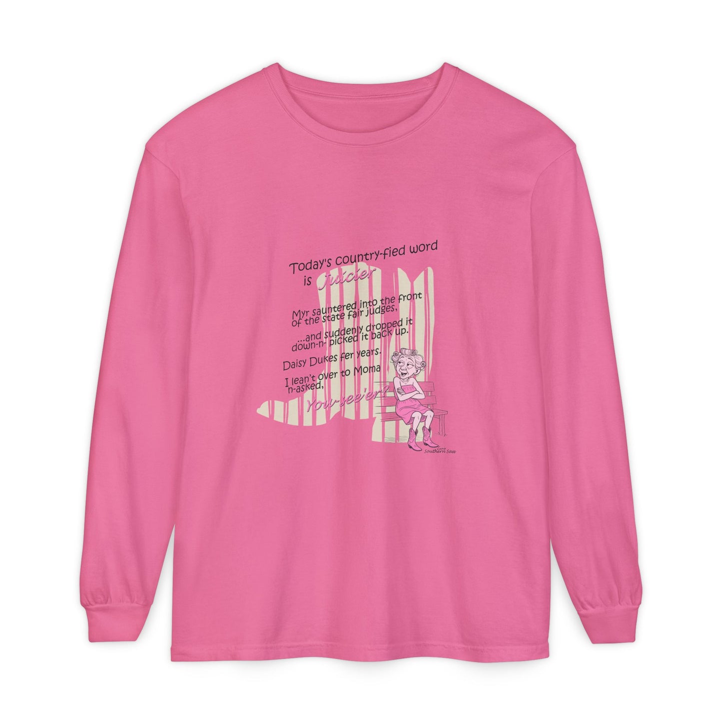 Juicier - Unisex Garment-dyed Long Sleeve T-Shirt