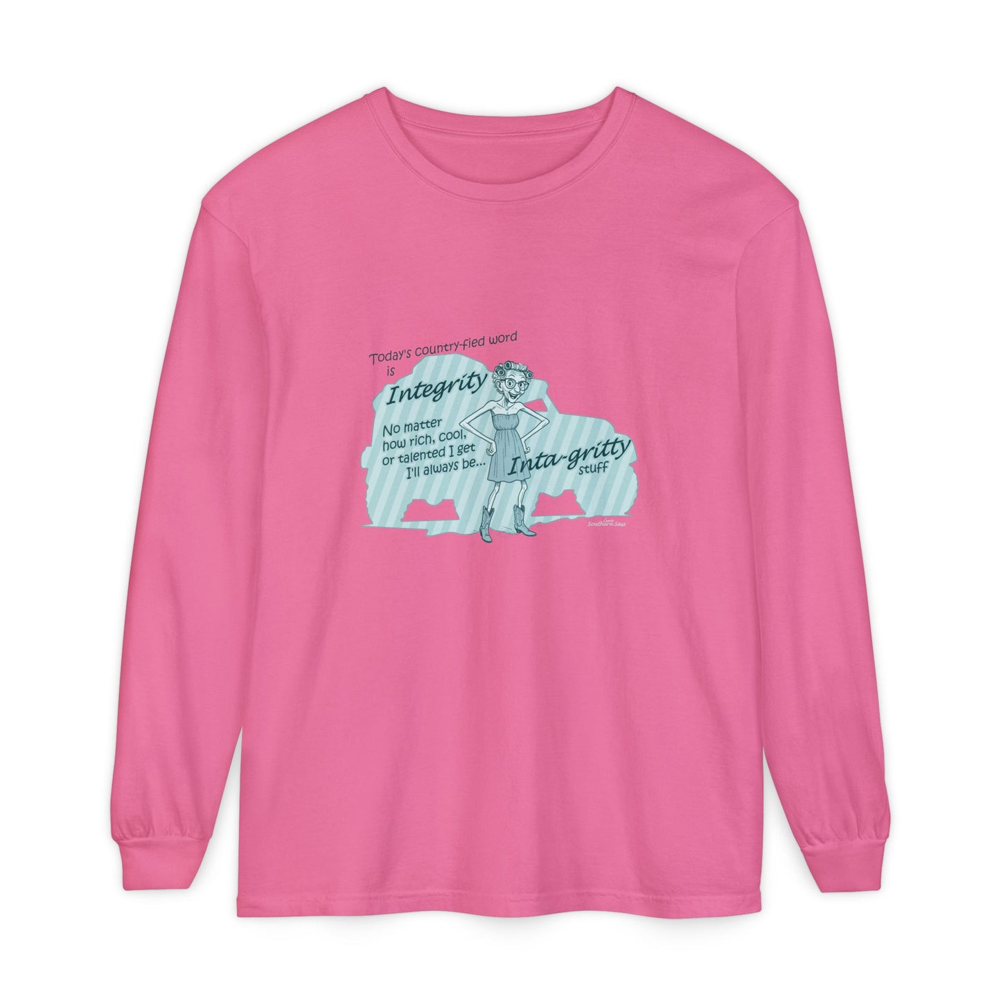 Integrity - Unisex Garment-dyed Long Sleeve T-Shirt