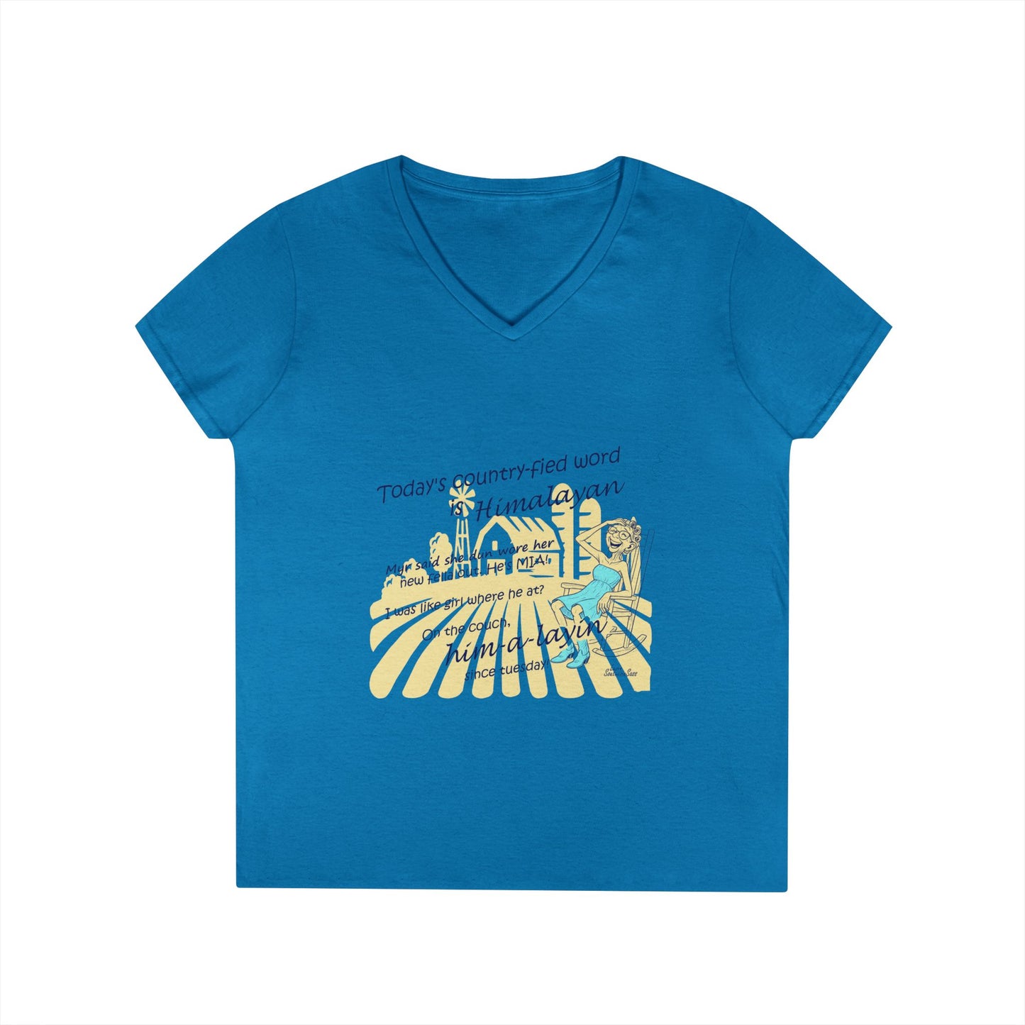 Himalayan - Ladies' V-Neck T-Shirt