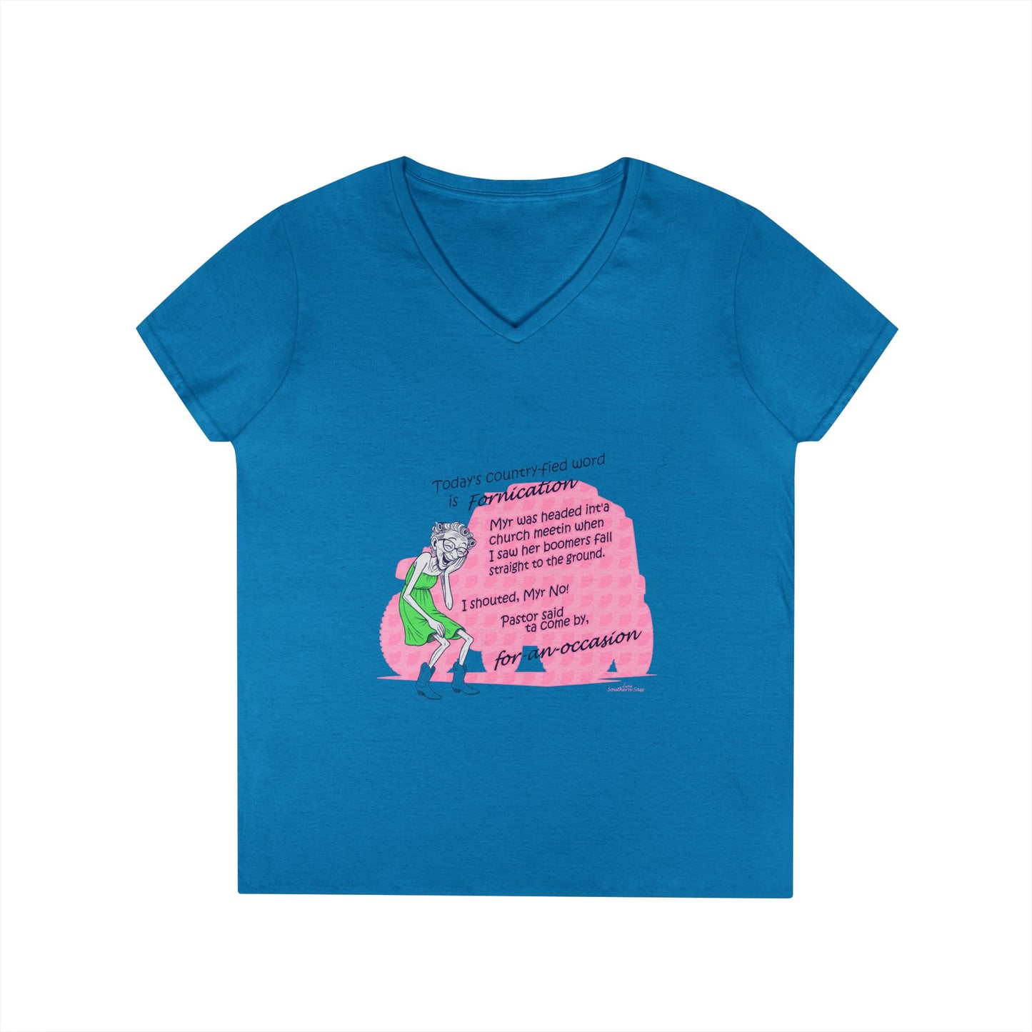 Forny - Ladies' V-Neck T-Shirt