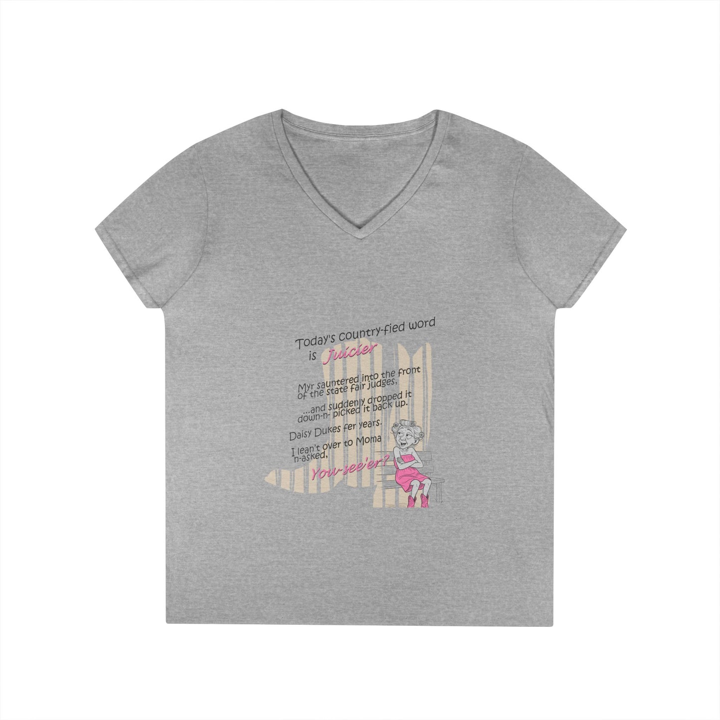 Juicier - Ladies' V-Neck T-Shirt