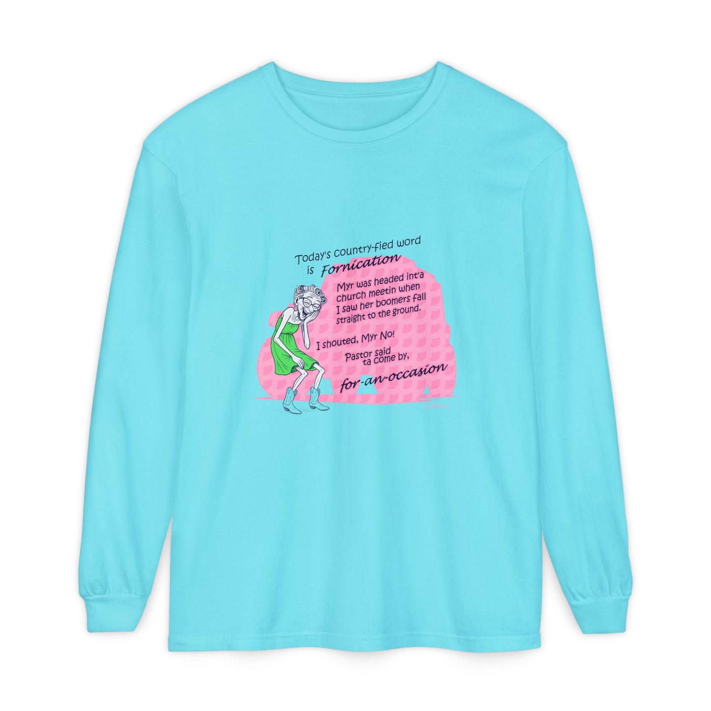 Forny - Unisex Garment-dyed Long Sleeve T-Shirt