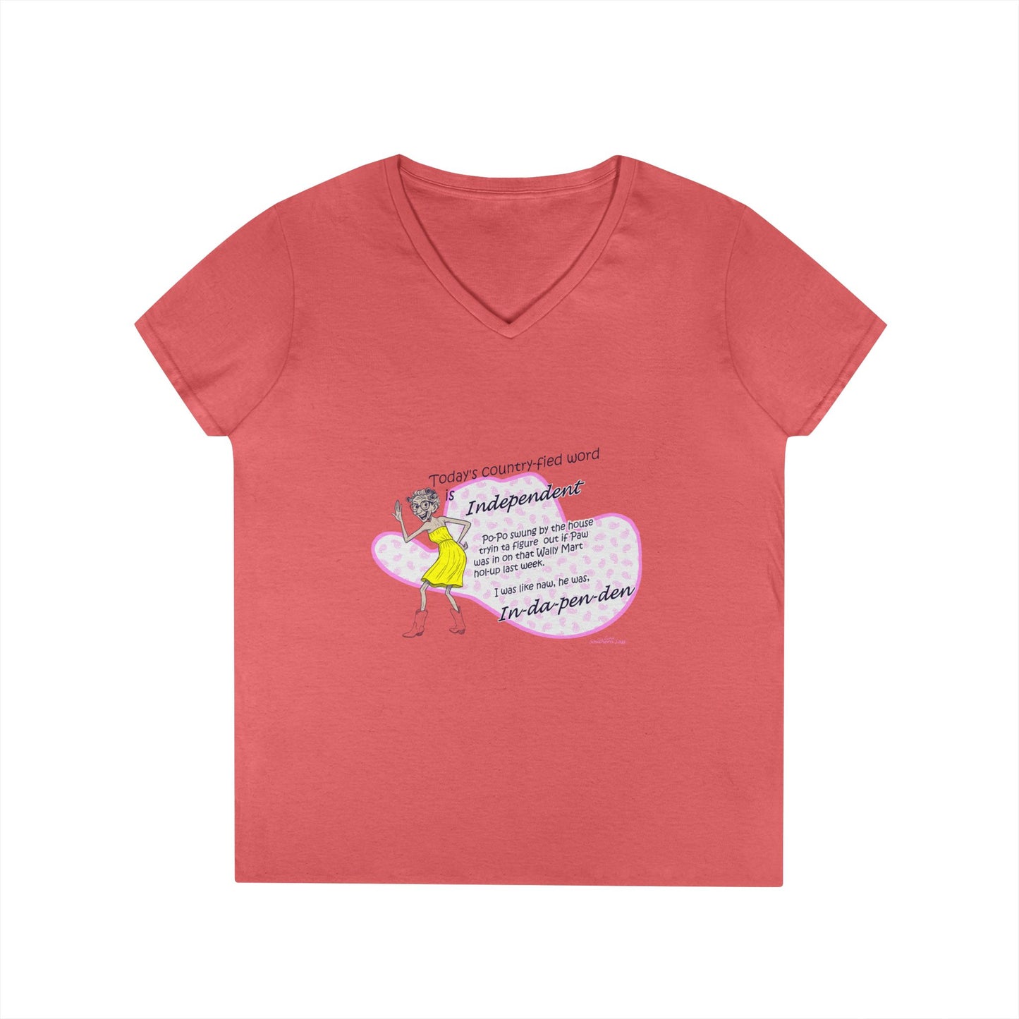 Independent - Ladies' V-Neck T-Shirt