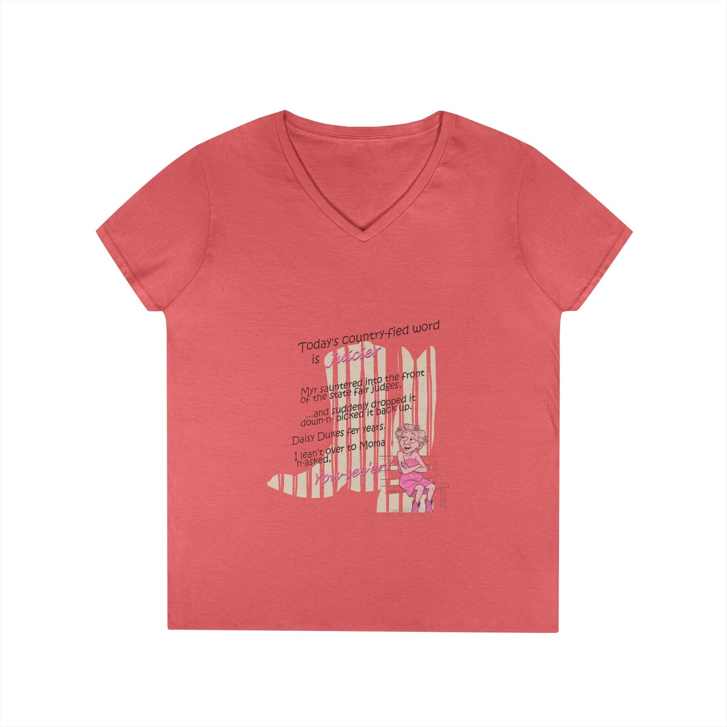 Juicier - Ladies' V-Neck T-Shirt
