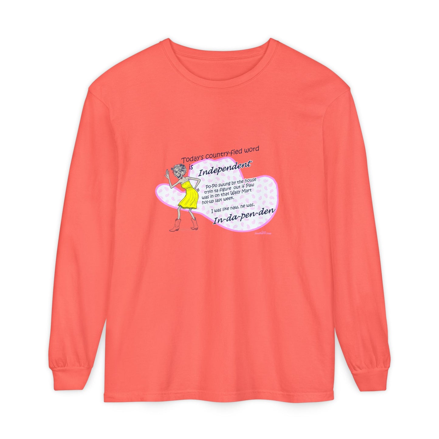 Independent - Unisex Garment-dyed Long Sleeve T-Shirt