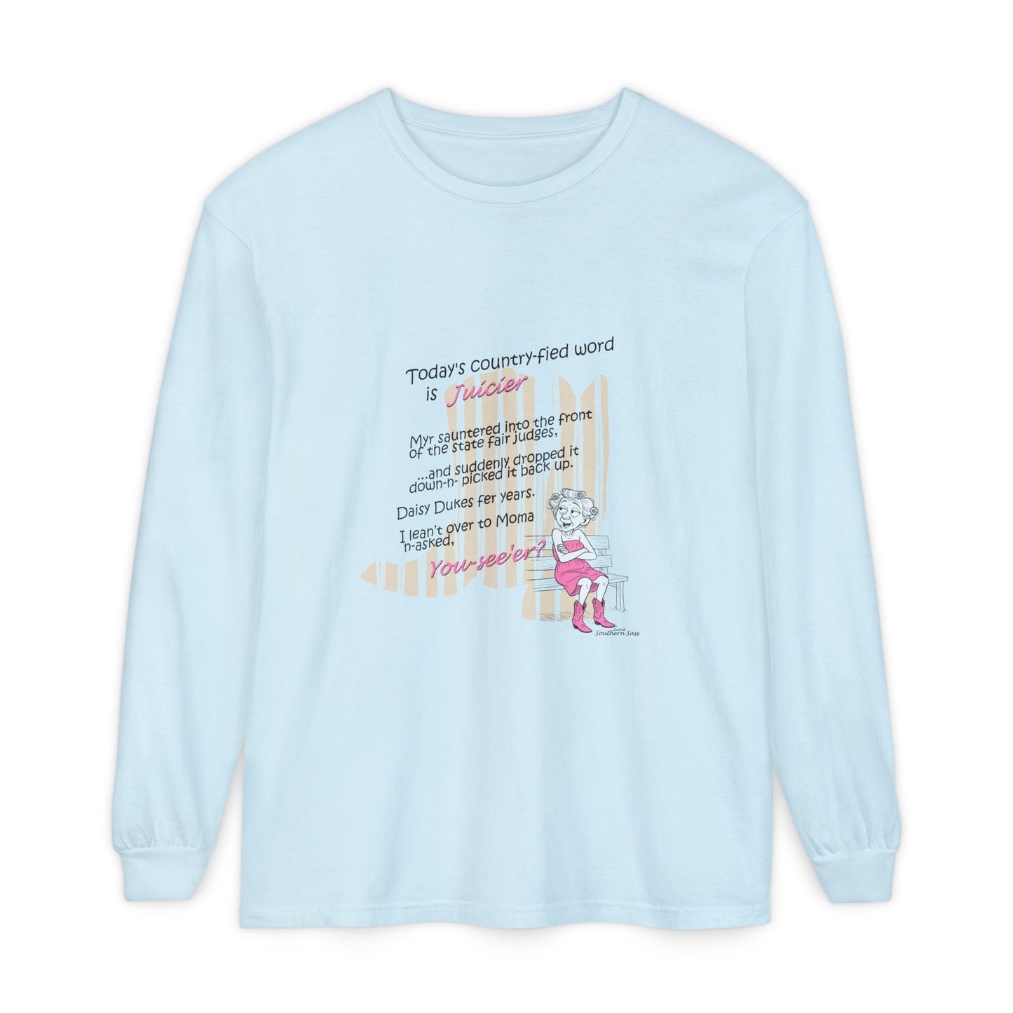 Juicier - Unisex Garment-dyed Long Sleeve T-Shirt