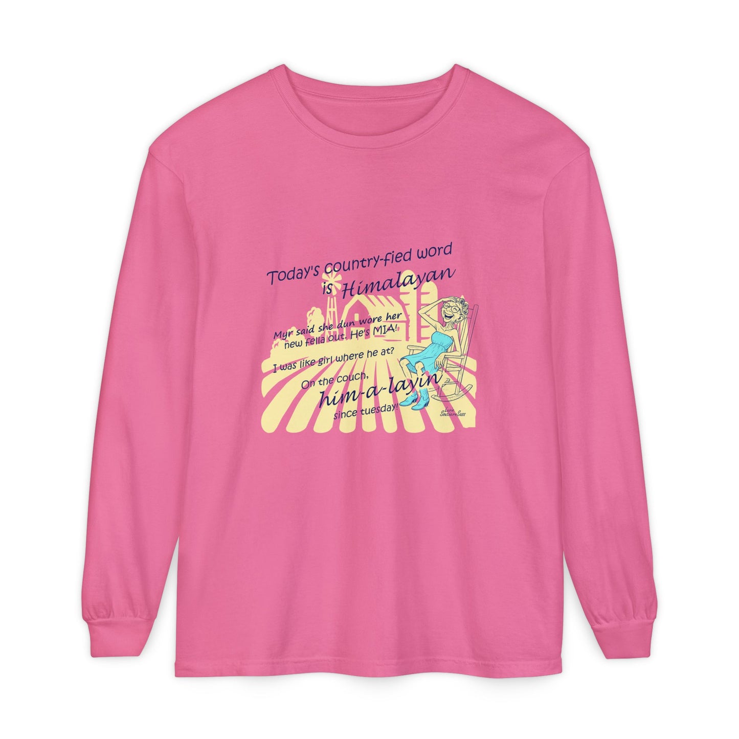 Himalayan Unisex Garment-dyed Long Sleeve T-Shirt