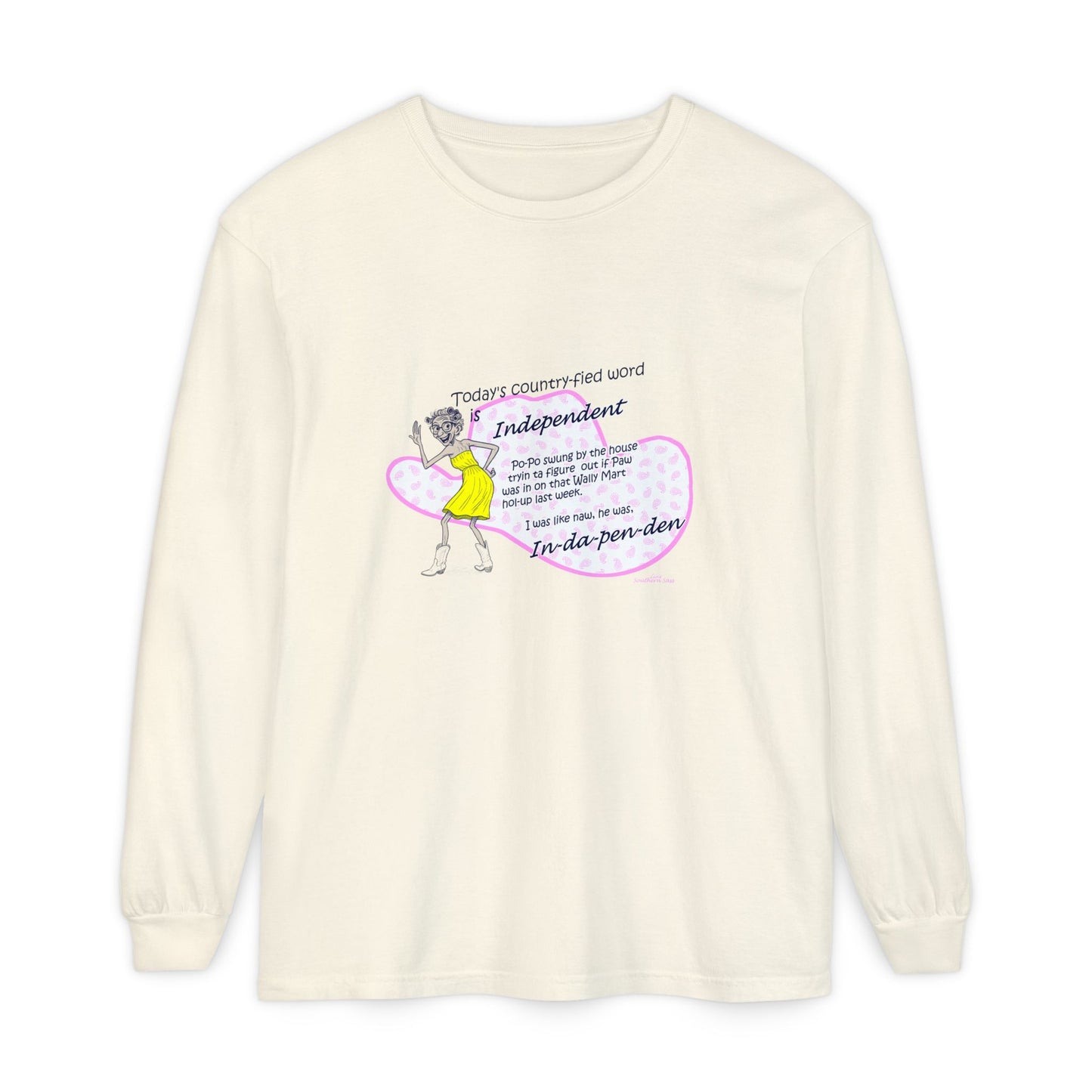 Independent - Unisex Garment-dyed Long Sleeve T-Shirt